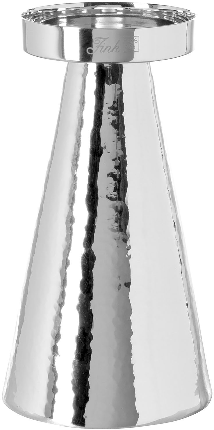 Fink Kerzenleuchter »YAMA«, (1 St.), Stumpenkerzenhalter aus Edelstahl, Ø ca. 10 cm