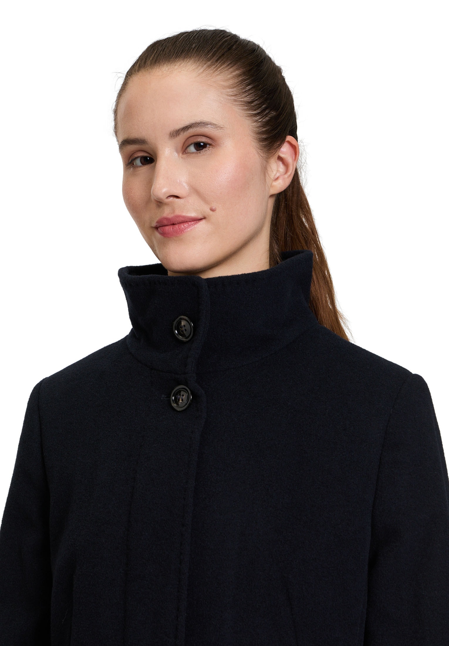 Gil Bret Wolljacke »Wollmantel mit Stehkragen«