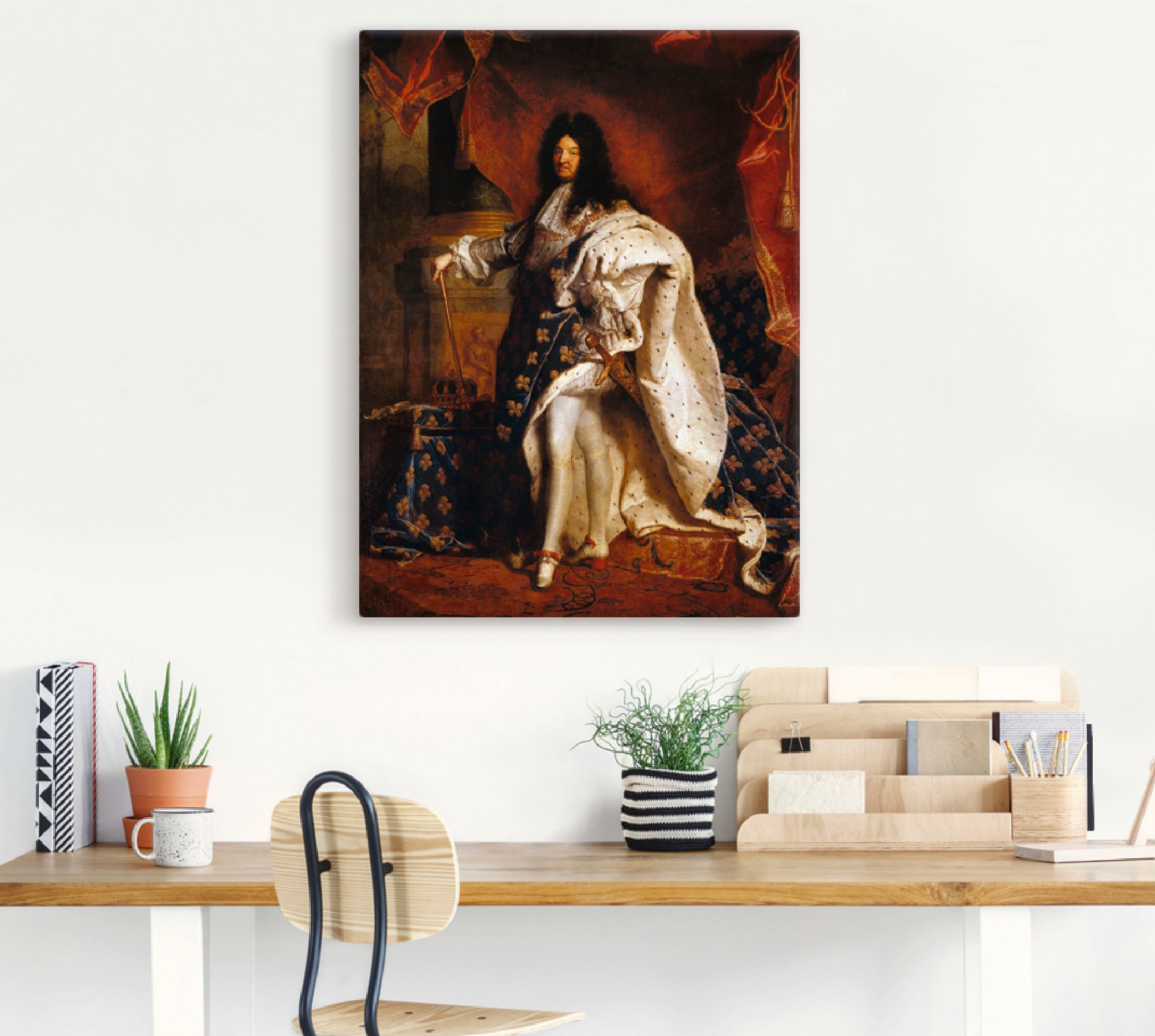 Artland Leinwandbild »Ludwig XIV. von Frankreich, 1701« Menschen 1 Stk. tlg. auf Holzrahmen gespannt