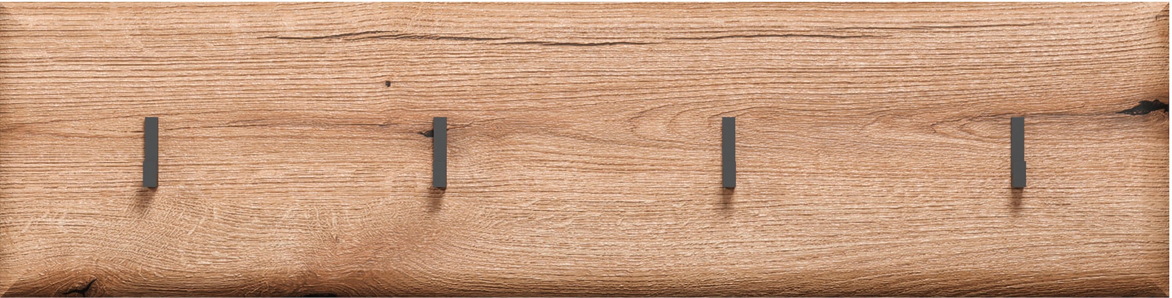 INOSIGN Wandboard »Graz«, (Packung, 1 St.), Maße (B/H/T in cm): (91/80/2) - Farbe: Weiß Hochglanz und Eiche