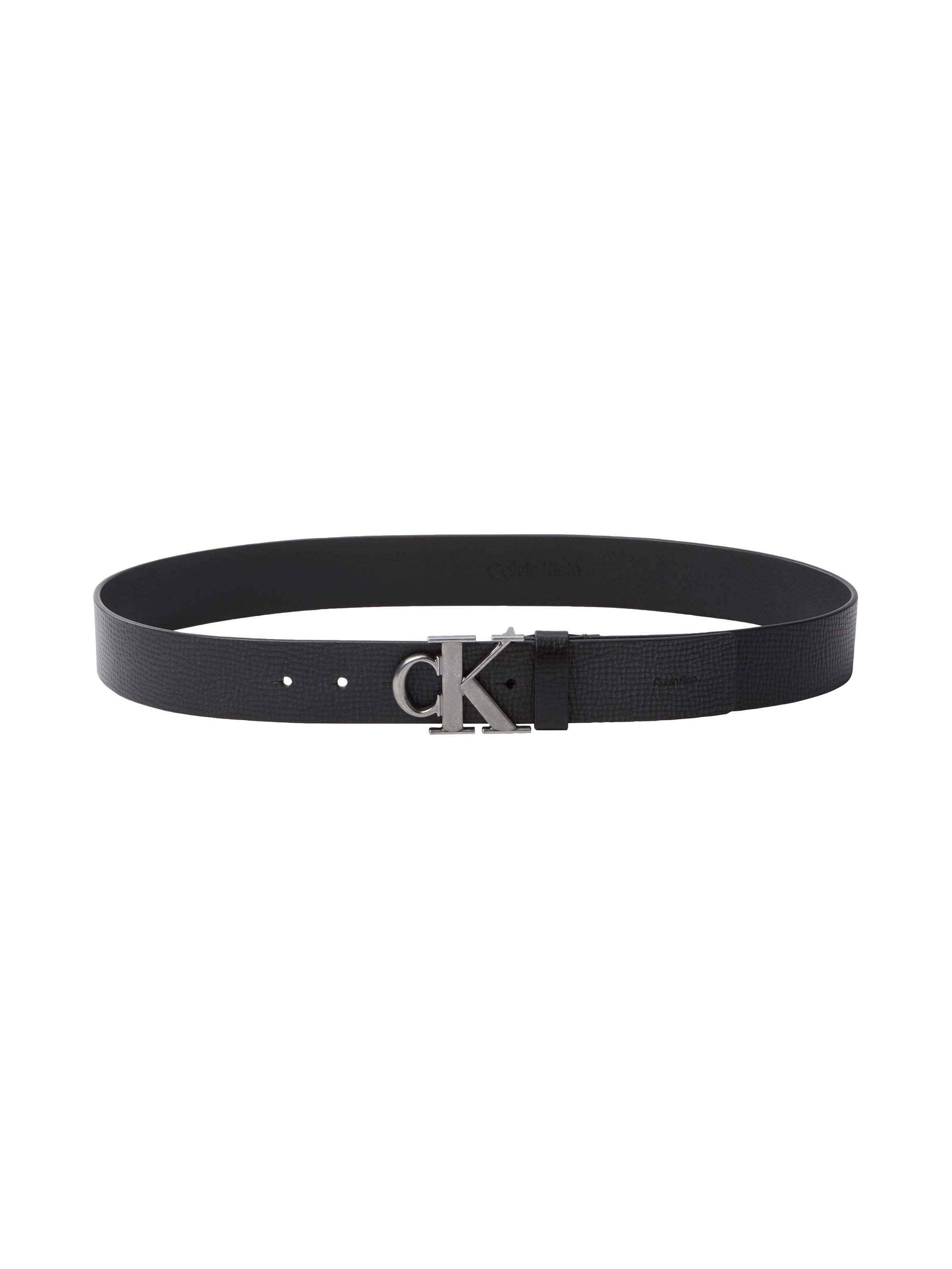 Calvin Klein Ledergürtel »CK BUCKLE 40MM FIXED« Größenverstellbar mit Metallschließe
