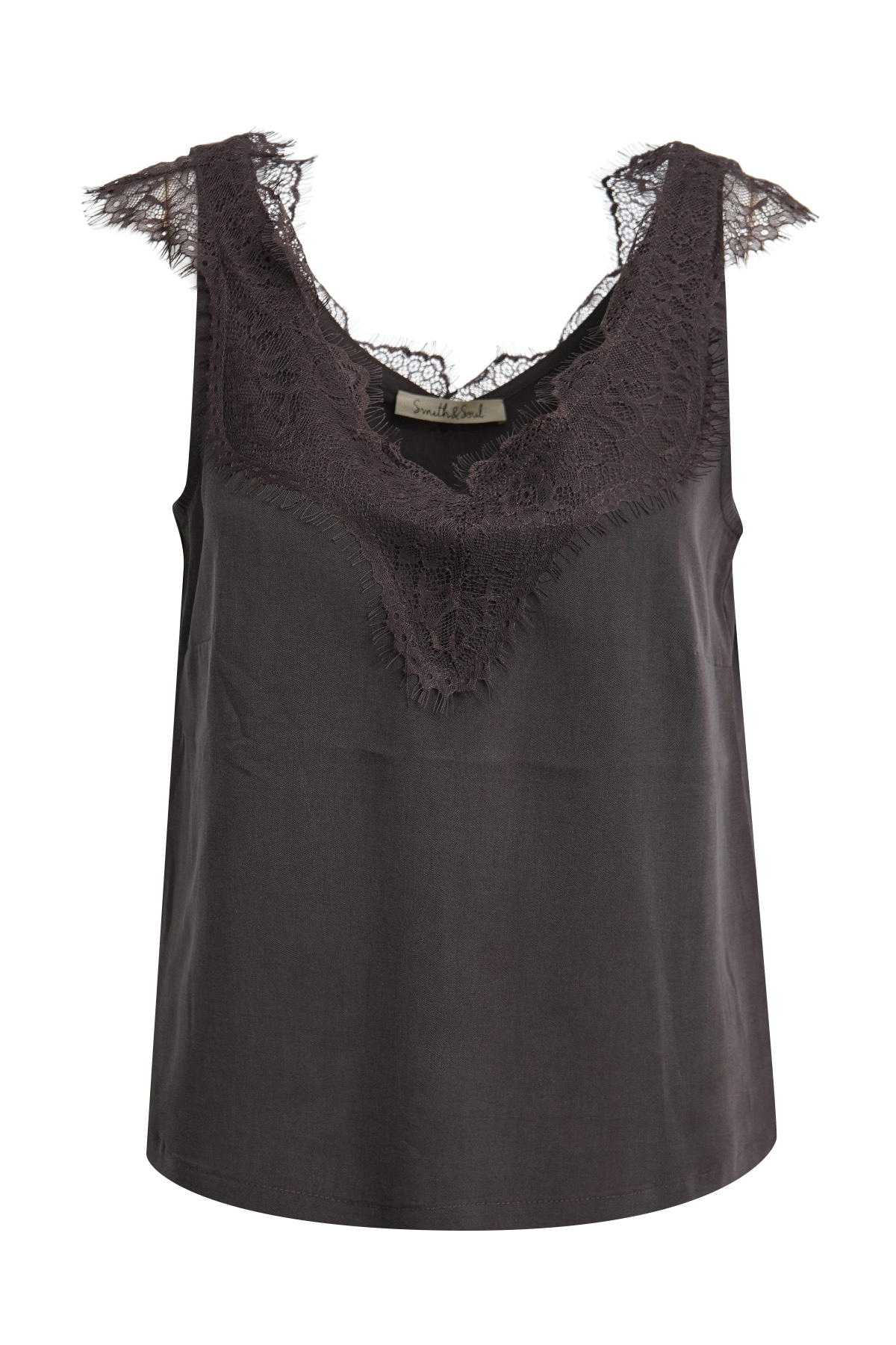 Smith & Soul Spitzentop mit V-Ausschnitt