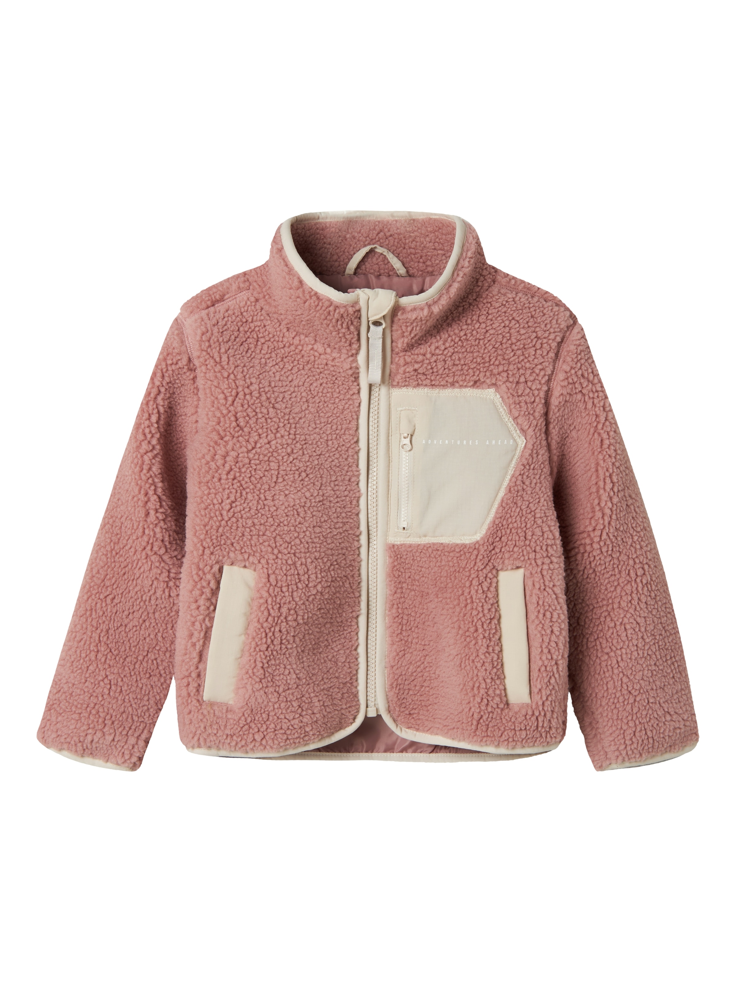Name It Strickfleecejacke »NMNMATTIA SHERPA JACKET PB«, ohne Kapuze