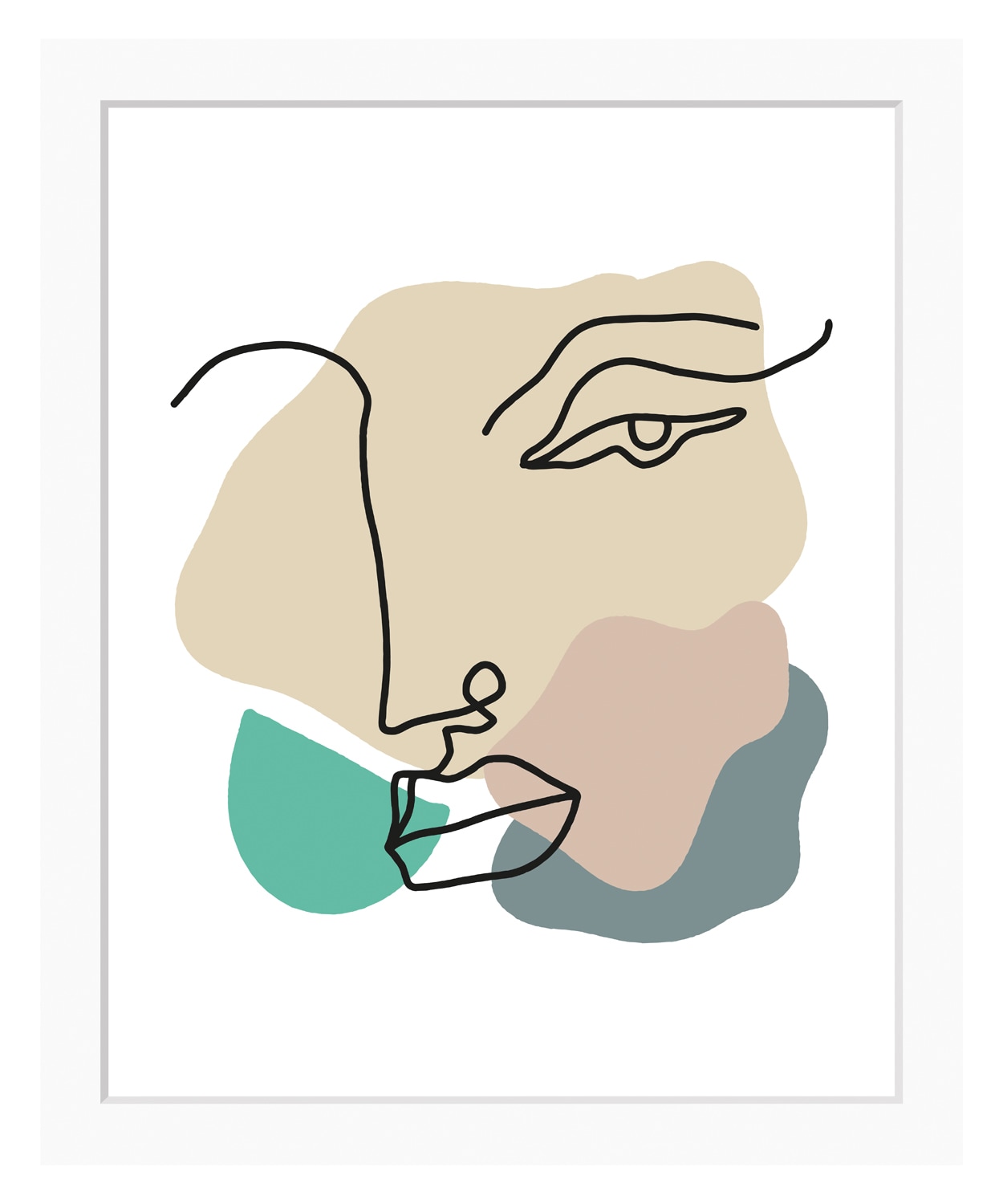 queence Bild »Nena«, Abstrakt, gerahmt, Gesicht, Abstrakt