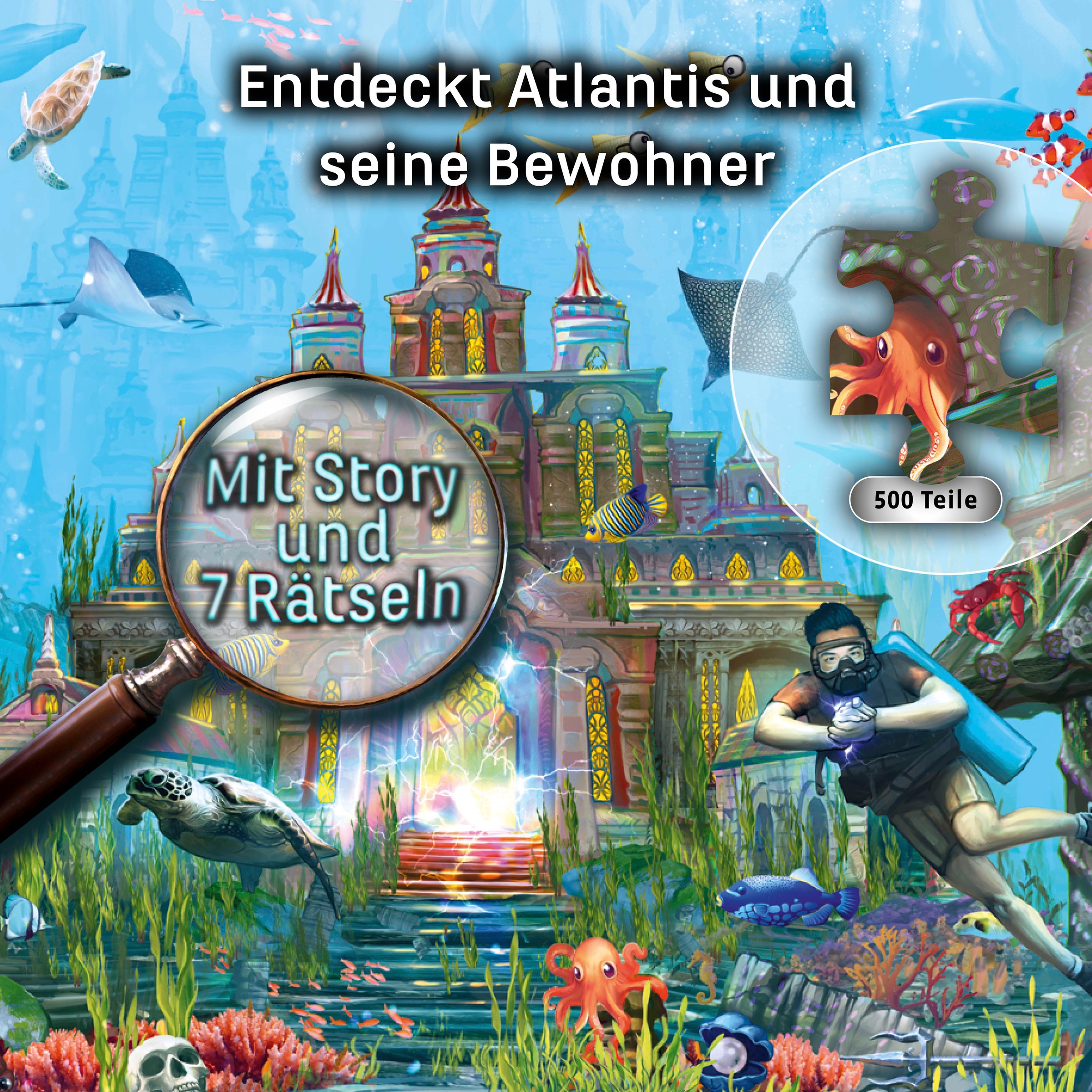 Kosmos Puzzle »EXIT, Das Puzzle, Der Schlüssel von Atlantis«, Made in Germany