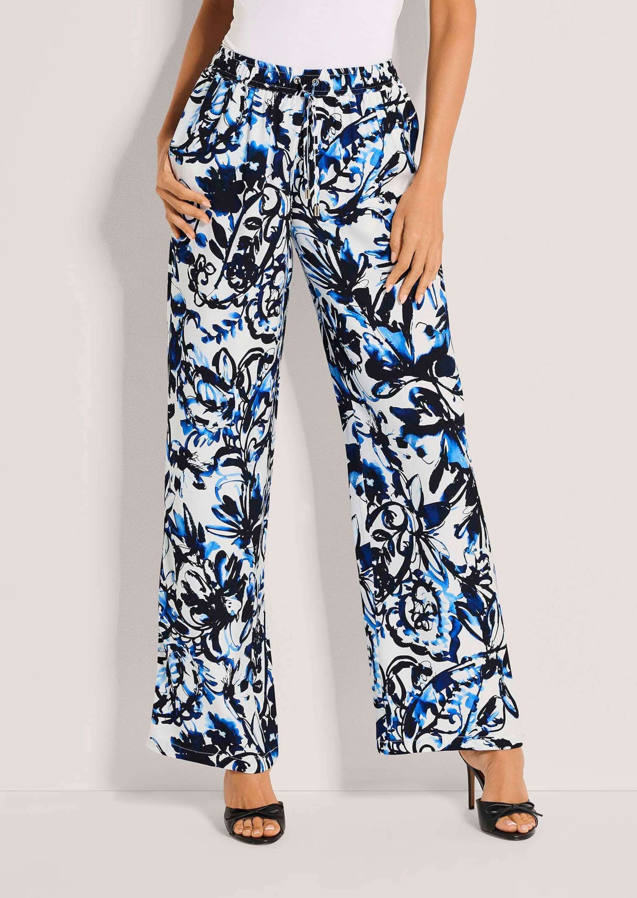 MADELEINE Chinos »Druckhose Sommerhose mit Allover-Print«