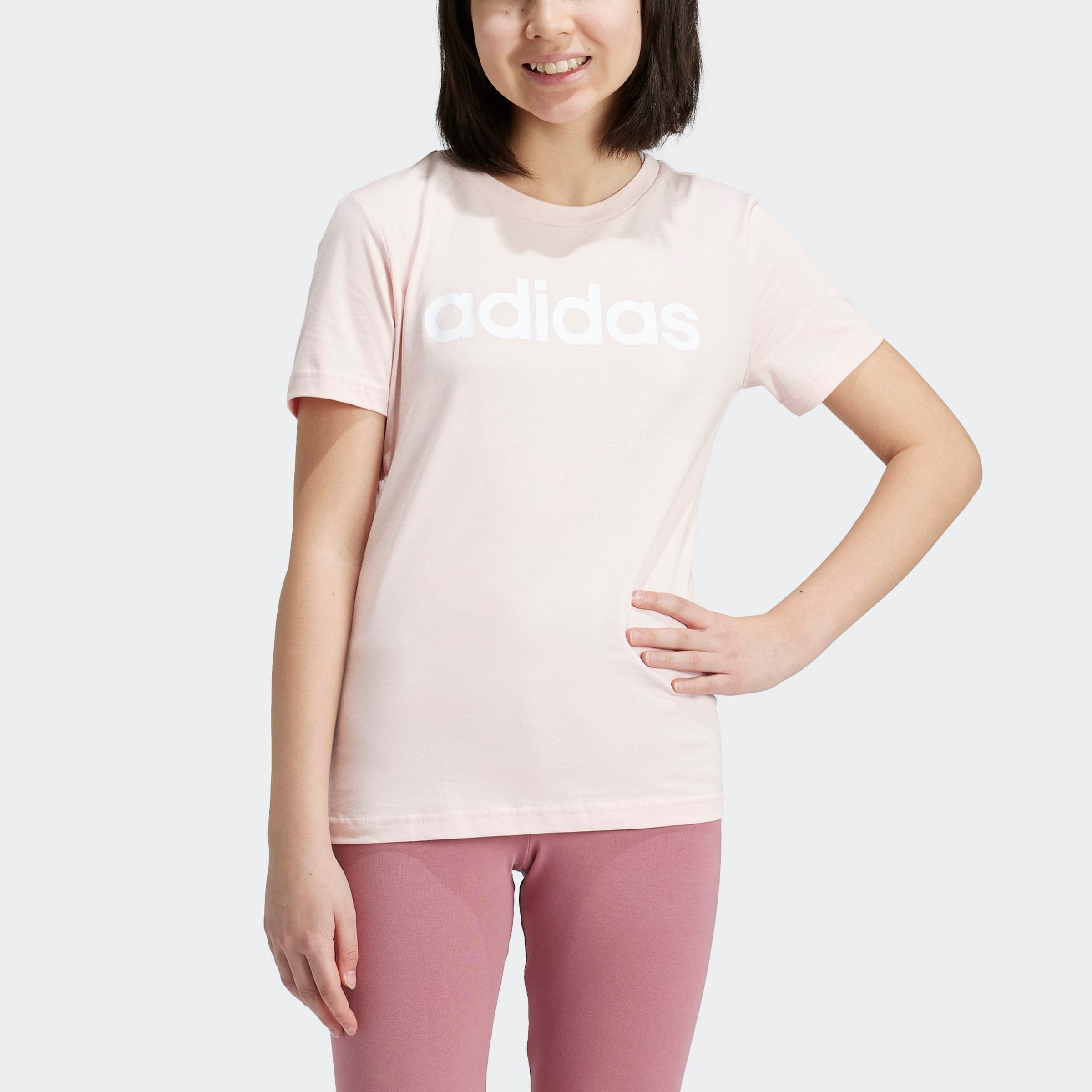 adidas Sportswear T-Shirt »ESSENTIALS LINEAR LOGO COTTON SLIM FIT«