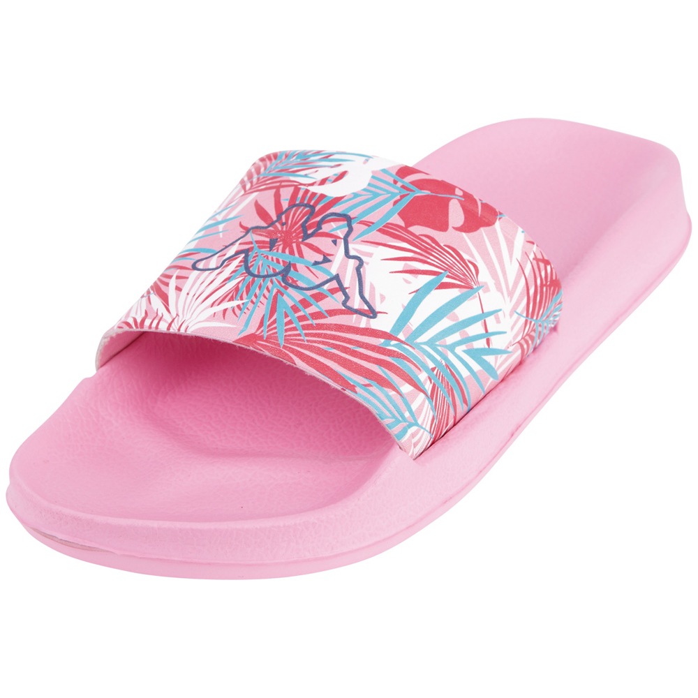 Kappa Badepantolette, - mit sommerlichem Palmen Print
