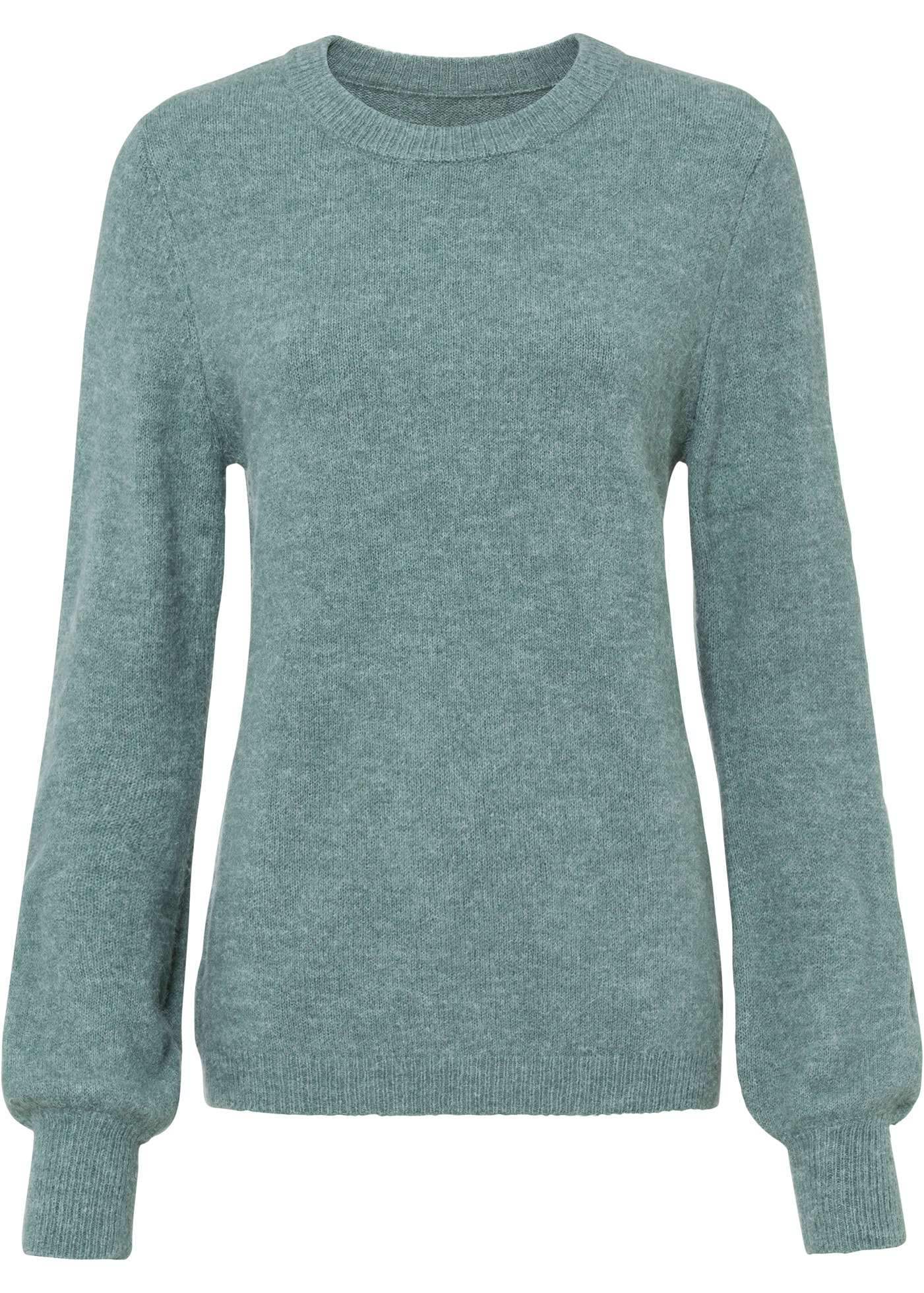 bonprix Strickpullover aus Polyacryl, Polyester, Polyamid und Elasthan, lockere Passform