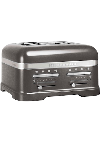 Toaster »Artisan 5KMT4205EMS MEDALLION-SILBER«, 4 kurze Schlitze, für 4 Scheiben, 2500 W