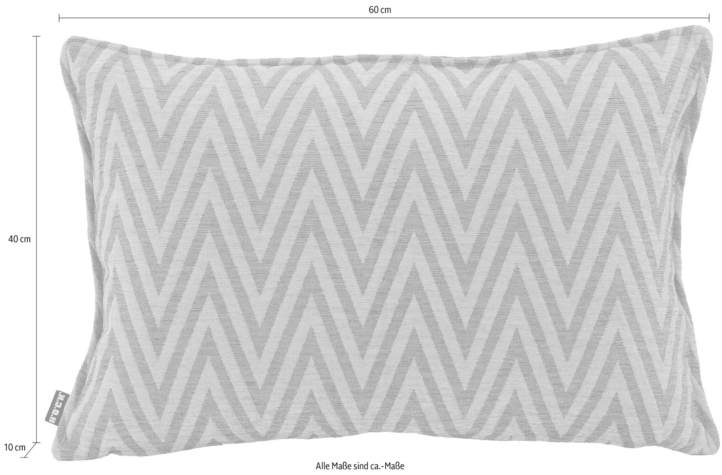 H.O.C.K. Dekokissen »Rigalon« Kissenhülle mit Füllung, 1 Stück, mit Zick-Zack Muster