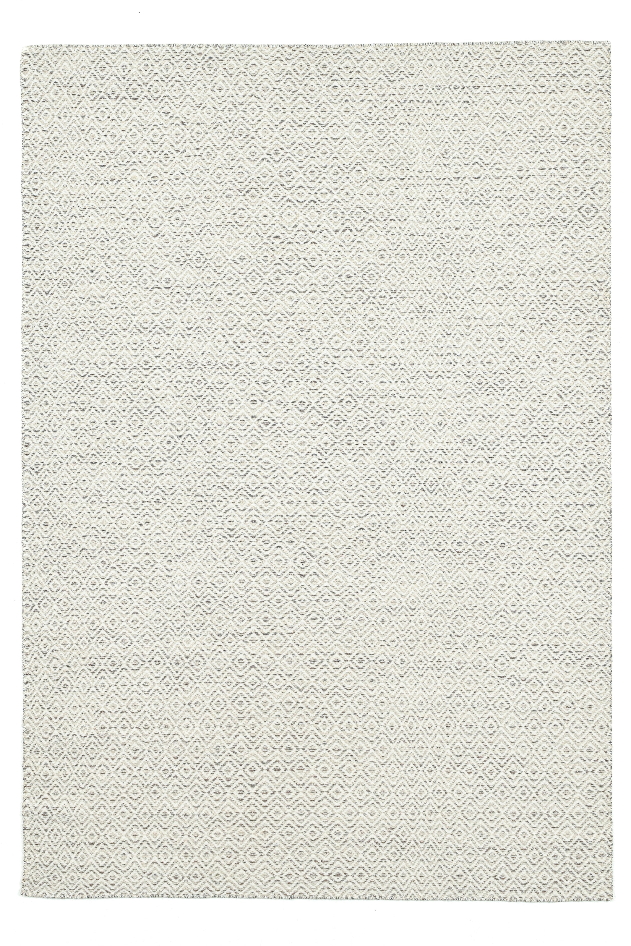 my home Wollteppich »Daoulas«, rechteckig, 10 mm Höhe, Handweb Teppich, reine Wolle, modernes Rauten Muster, Scandi Design