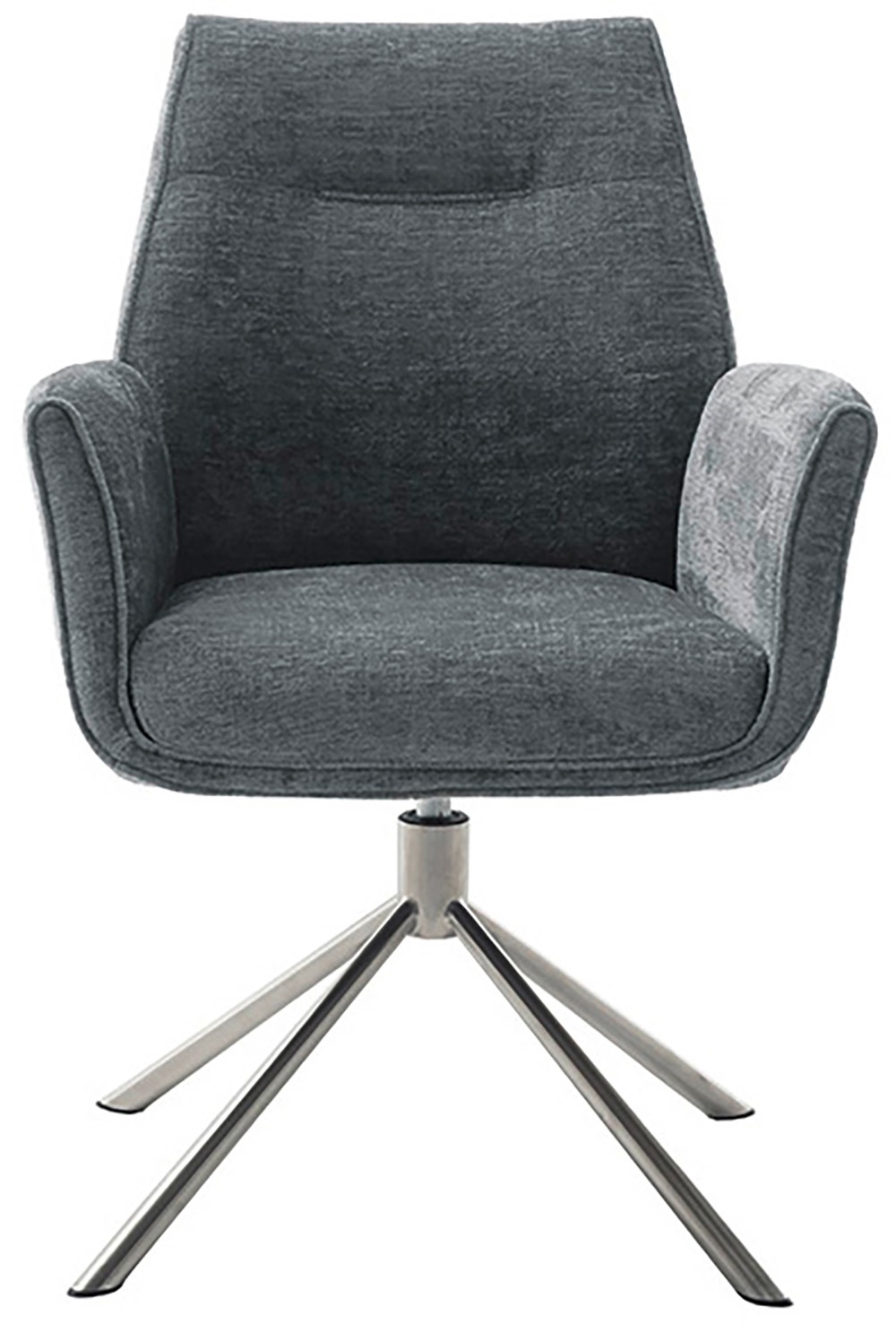 MCA furniture Esszimmerstuhl, Chenilleoptik, (2er-Set), drehbar 360°, Belastbarkeit 120 kg, Sitzhöhe ca. 50 cm