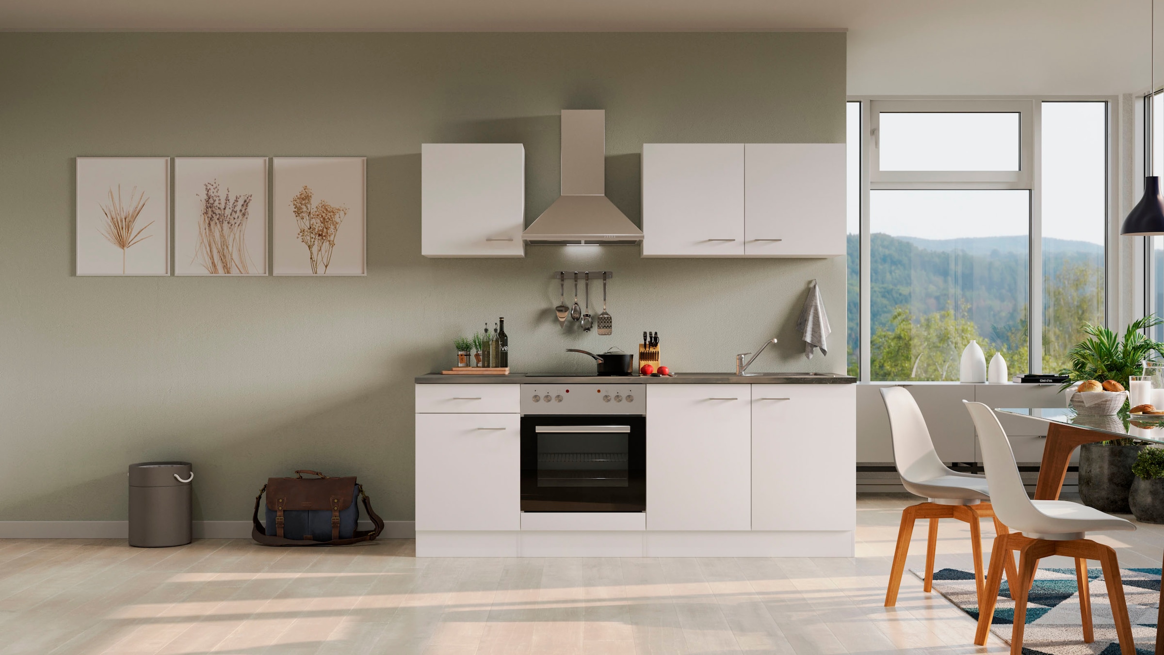 Flex-Well Küche »Lucca«, mit E-Geräten, Breite 210 cm, in vielen  Farbvarianten erhältlich bestellen im OTTO Online Shop | Spülenschränke