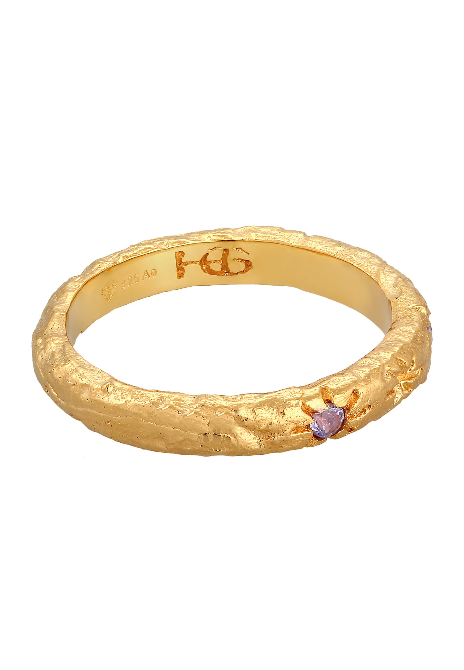 HAZE & GLORY Silberring »Ring Bandring Stern Tansanite - Starlover 925 Silber«