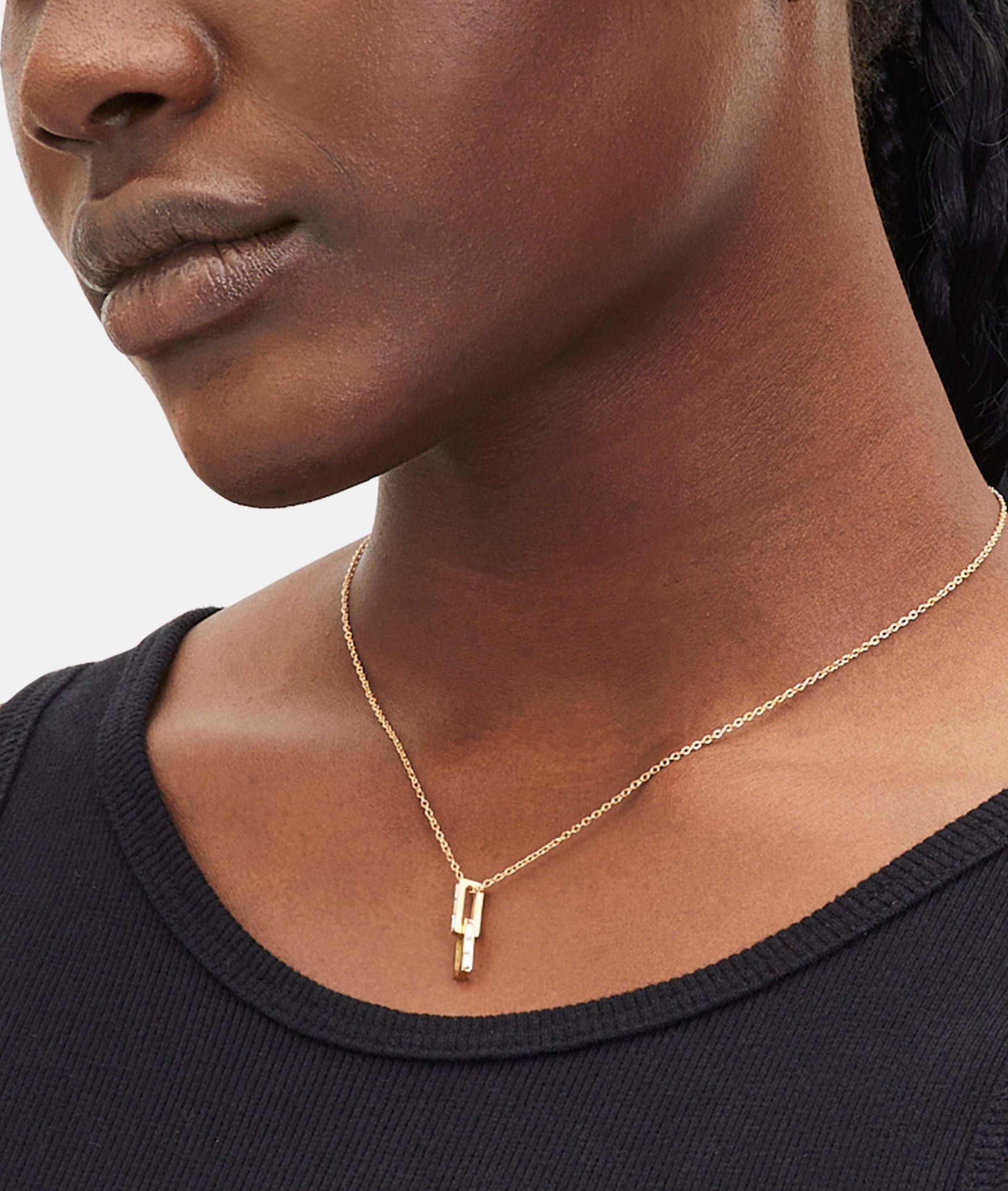 Liebeskind Berlin Kette mit Anhänger »Schmuck Edelstahl Halskette The Festive Mini Link Sparkle« mit Zirkonia (synth.)