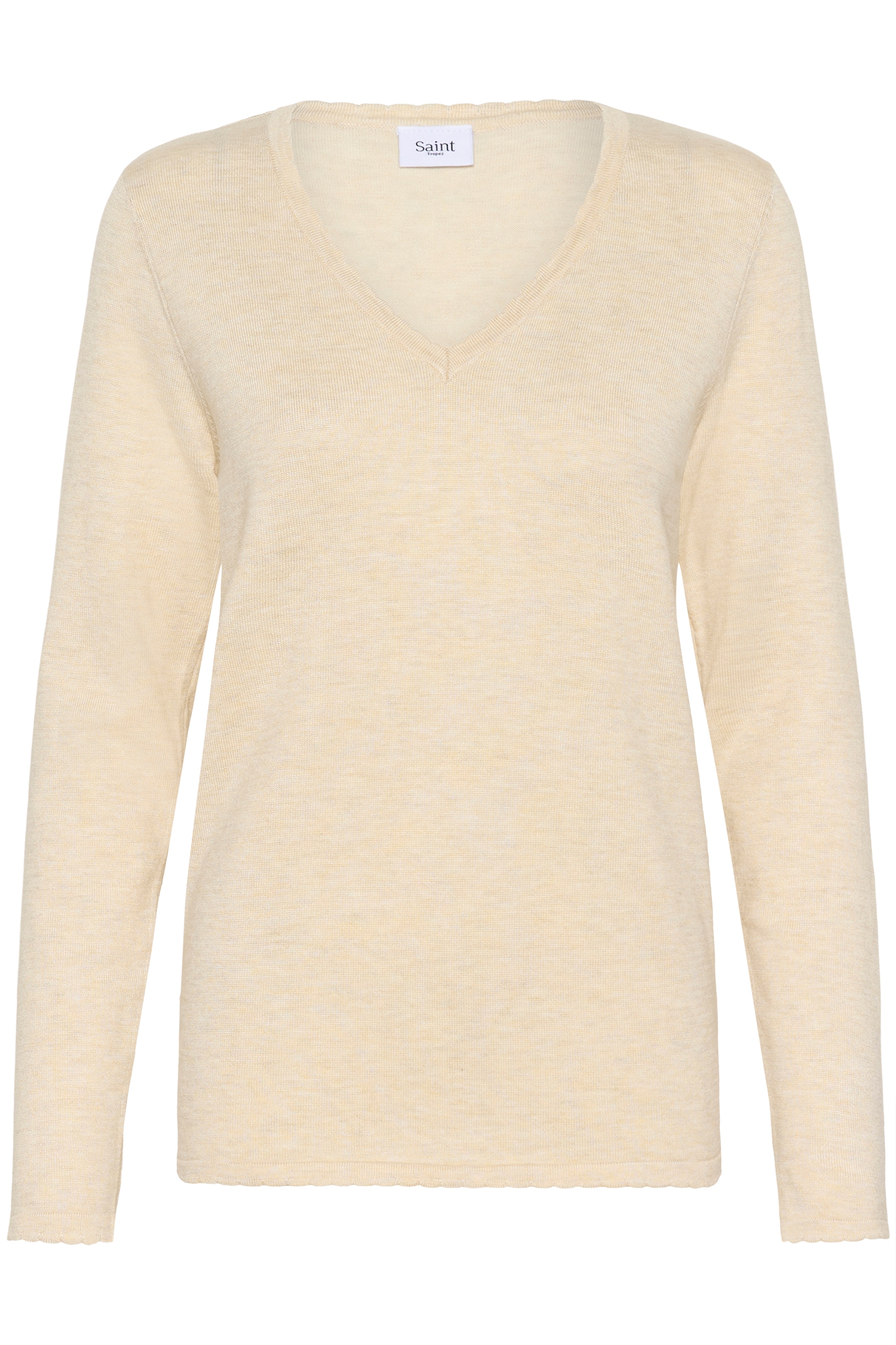 Saint Tropez Strickpullover »MilaSZ LS V-Neck Pullover«