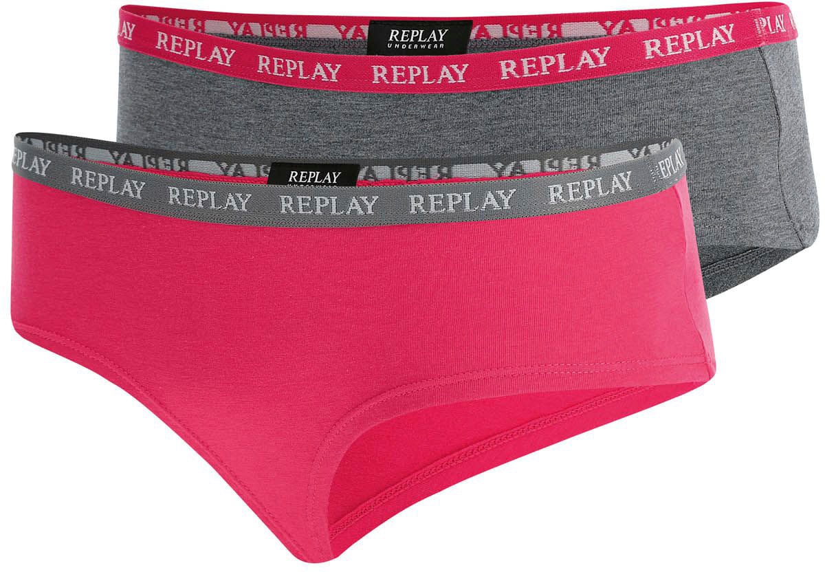 Replay Hüftslip »Lady Culotte Style 1 - 2pcs Waterfall pack«, (Packung, 2er-)