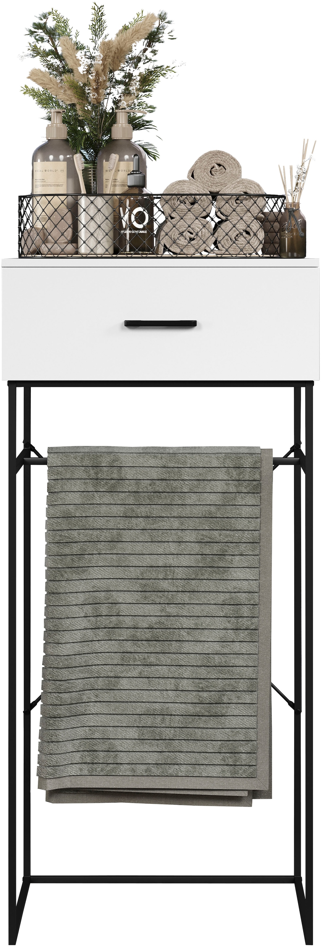 Home affaire Beistelltisch »Sterling« 1 Stk. tlg. Konsolentisch mit 1 Schublade - (B/T/H) 60/48/132 cm
