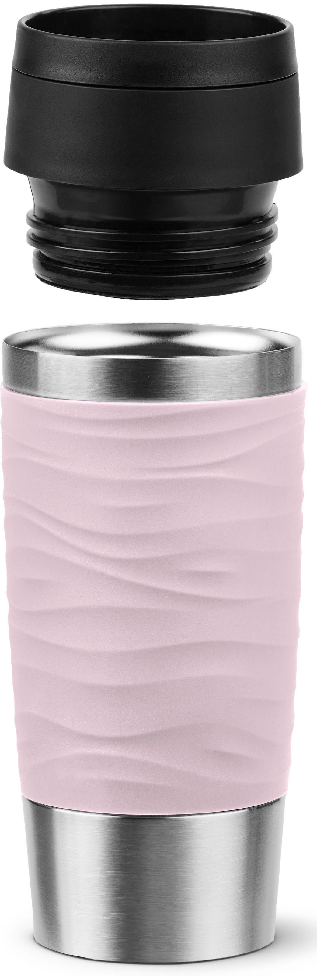 Emsa Thermobecher »Travel Mug Classic Wave«, 100% dicht, spülmaschinenfest, 360°-Trinköffnung