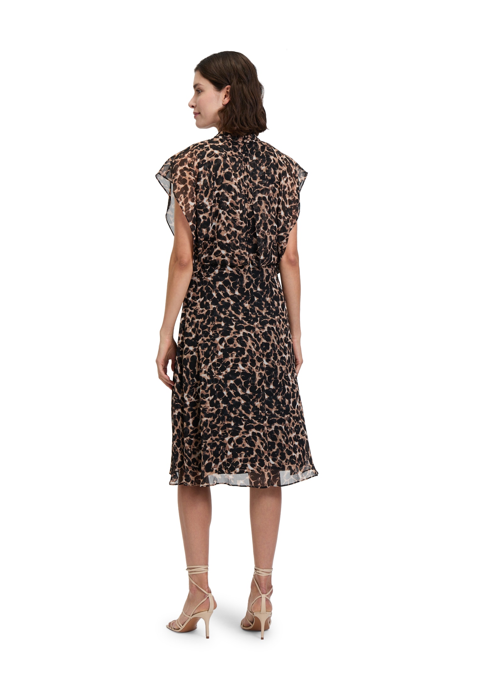 Betty&Co Chiffonkleid »Chiffonkleid mit Flügelärmeln«
