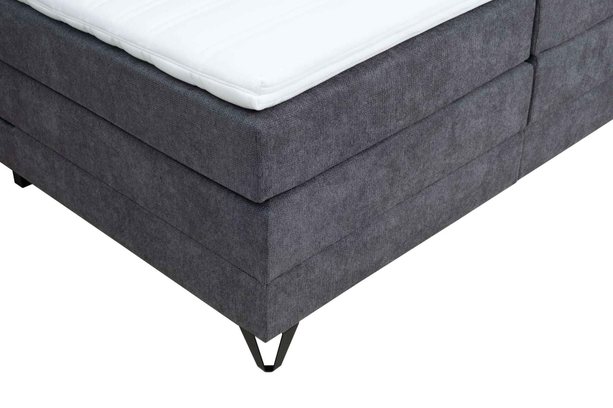 Home affaire Boxspringbett »Ilona, Doppel- & Polsterbett, Federkernbett, Komfortbett, 160 & 180 cm« inkl. 6 cm Topper, zwei Bettkästen, Taschen-Federkernmatratze in H3