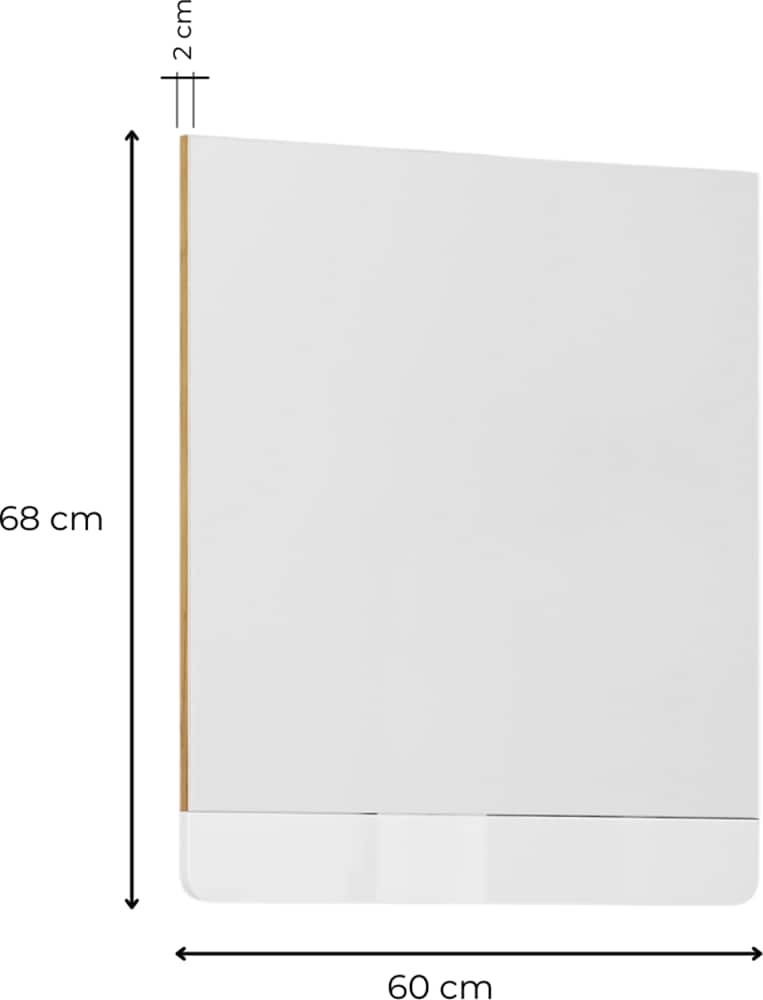 welltime Badspiegel »Lupo«, In 2 Breiten: 60 und 80 cm