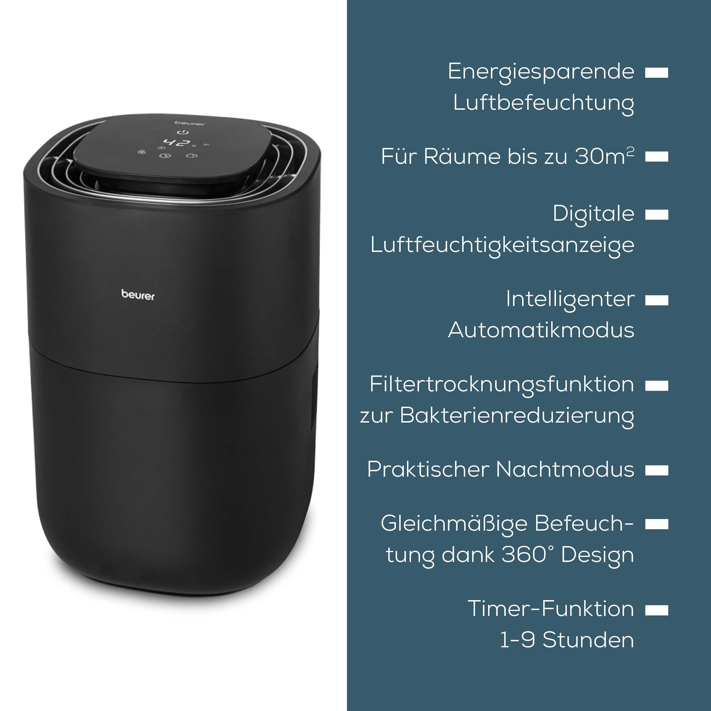 BEURER Luftbefeuchter »LB 200« 3 l Wassertank Für Räume bis 30m²