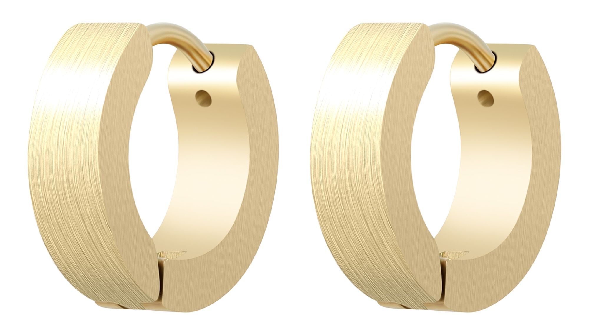 Adelia´s Paar Creolen »Damen Ohrringe ¿ Klappcreole aus Edelstahl«