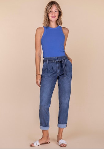 BLUE FIRE 7/8-Jeans »Rita carrot cropped«, mit passendem Bindegürtel in der Taille kaufen