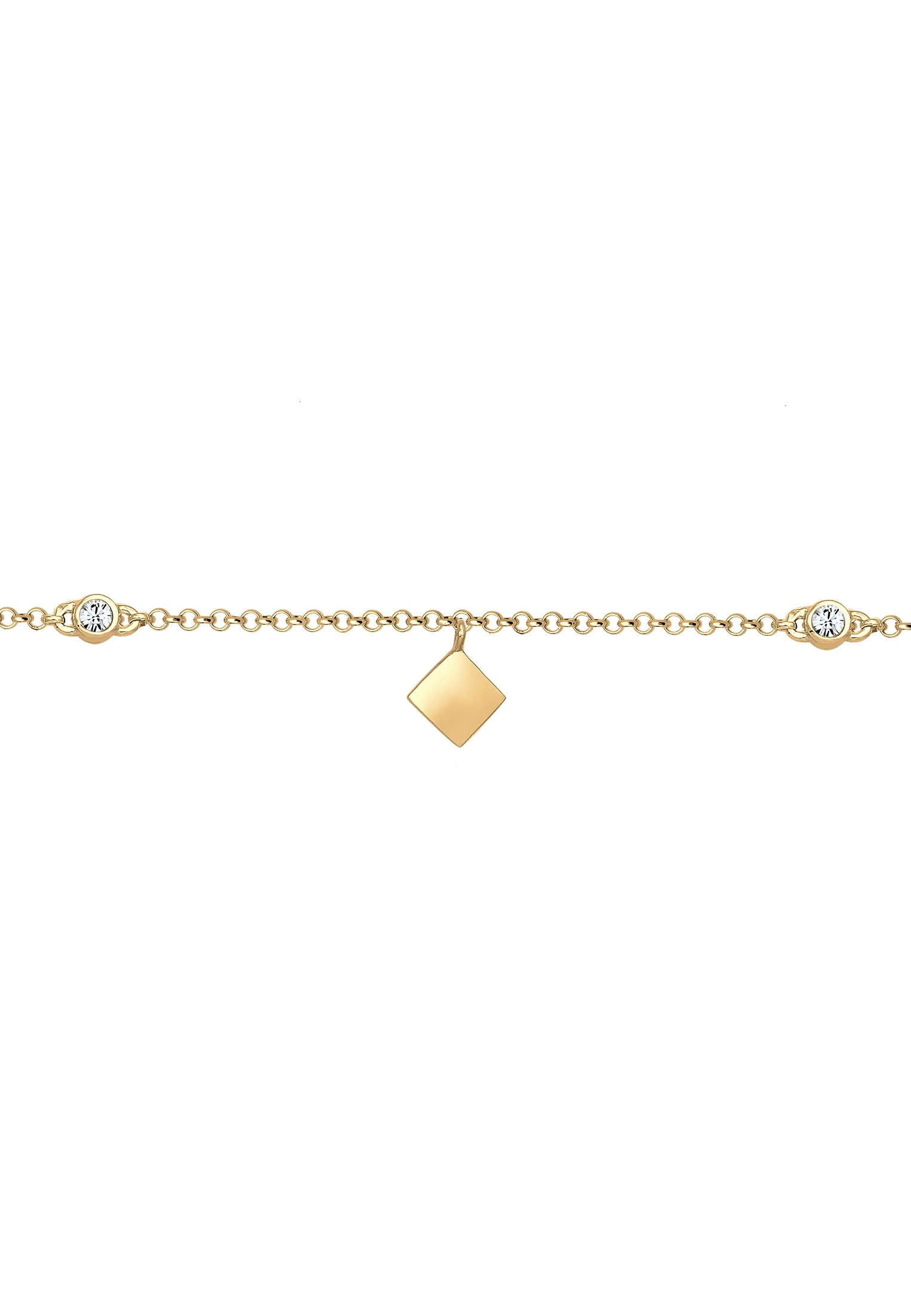 Elli Choker »Halskette Choker Glas Kristalle Weiß 925 Sterling Silber«