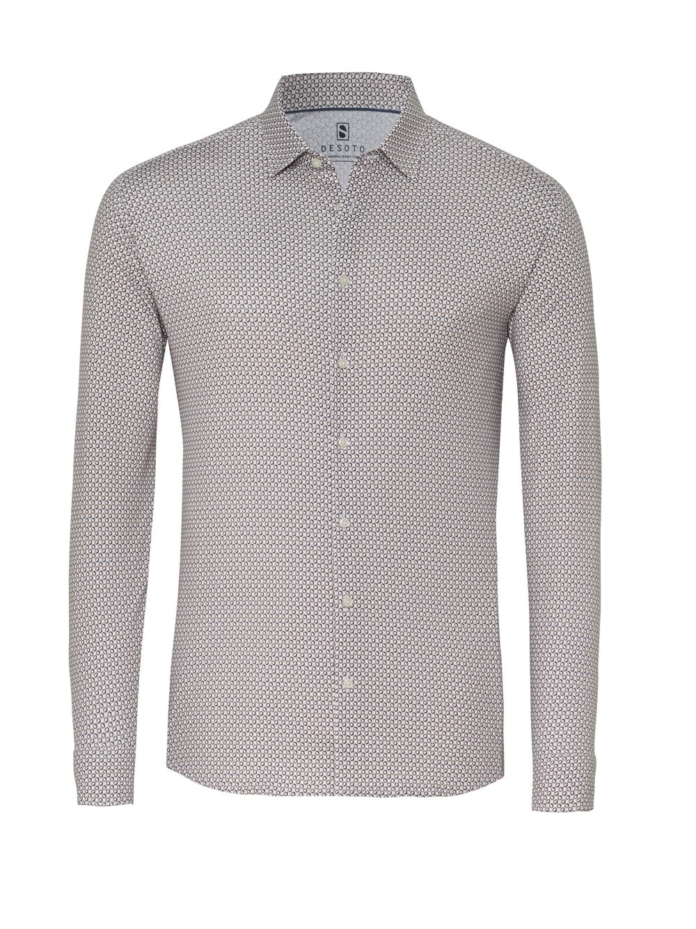 DESOTO Langarmhemd »Jersey Casual Kent«