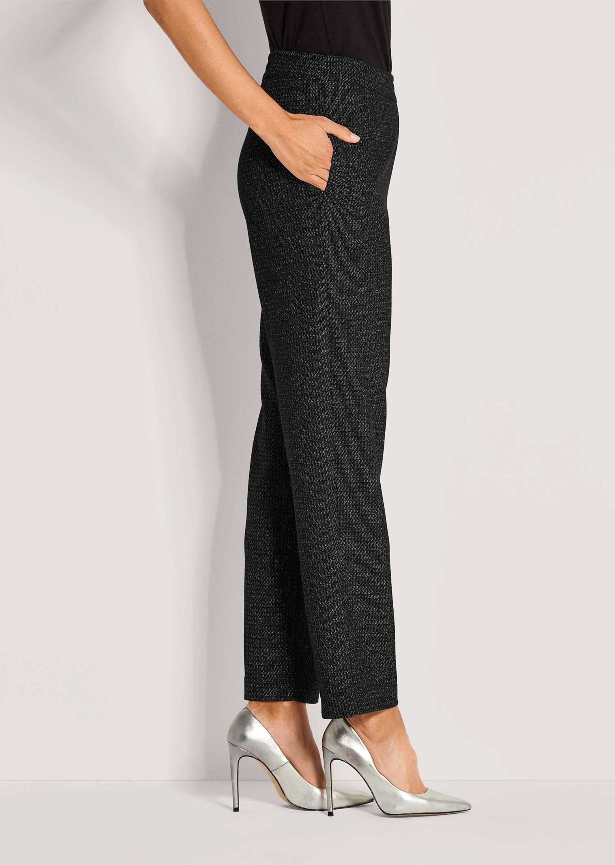 MADELEINE Jerseyhose »Jerseyhose Stretch-Stoffhose mit Glanzakzenten«