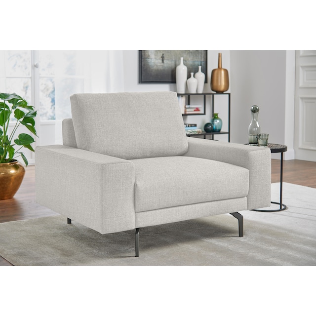 hülsta sofa Sessel »hs.450«, Armlehne breit niedrig, Alugussfüße in  umbragrau, Breite 120 cm bei OTTO