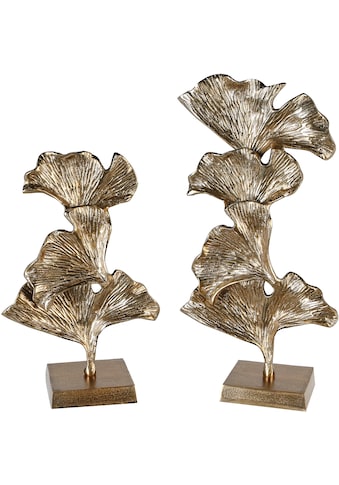 GILDE Dekoobjekt »Skulptur Ginkgo, gold«, (1 St.), aus Metall, in 2 Größen erhältlich,... kaufen