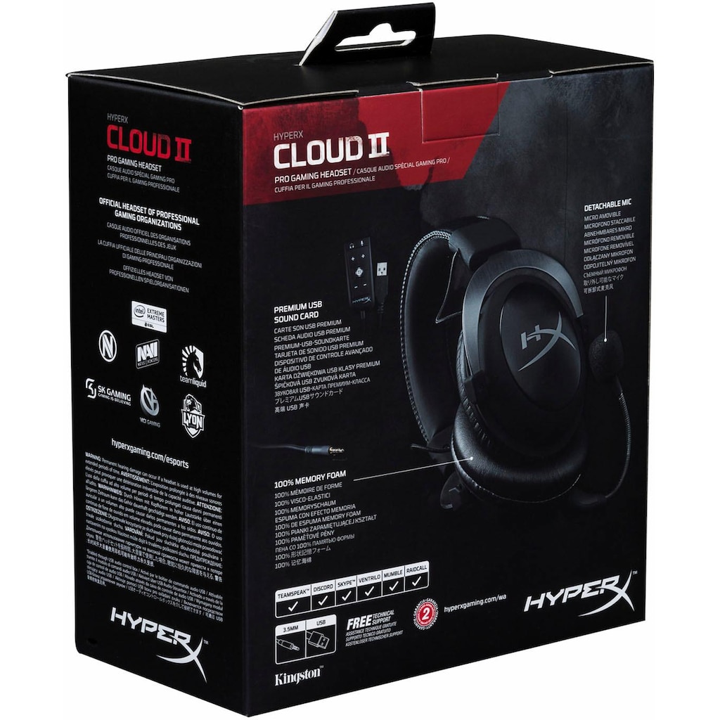 HyperX Gaming-Headset »Cloud II«, Rauschunterdrückung