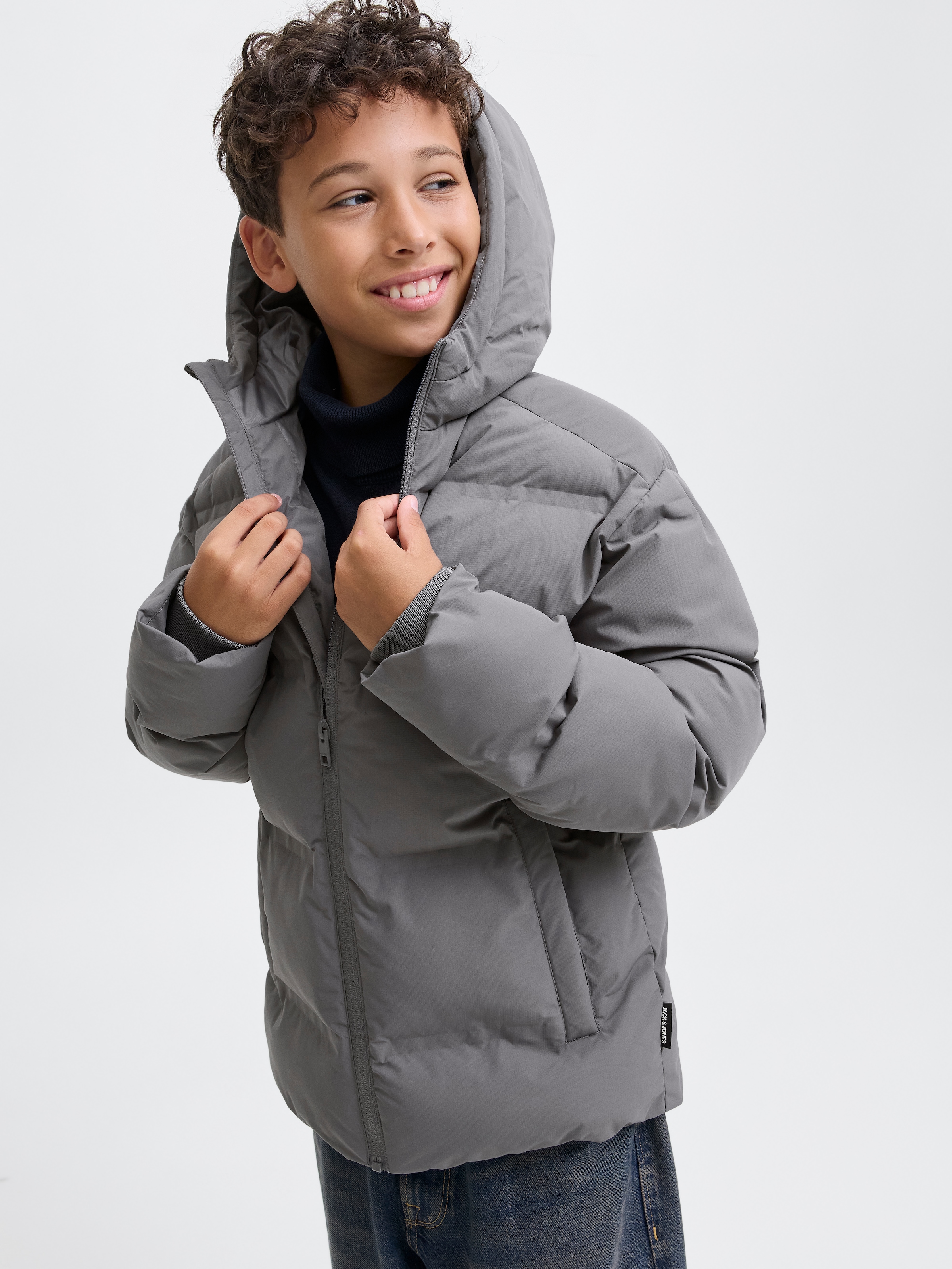 Jack & Jones Junior Steppjacke »JJESOHO PUFFER HOOD SN JNR«, mit Kapuze