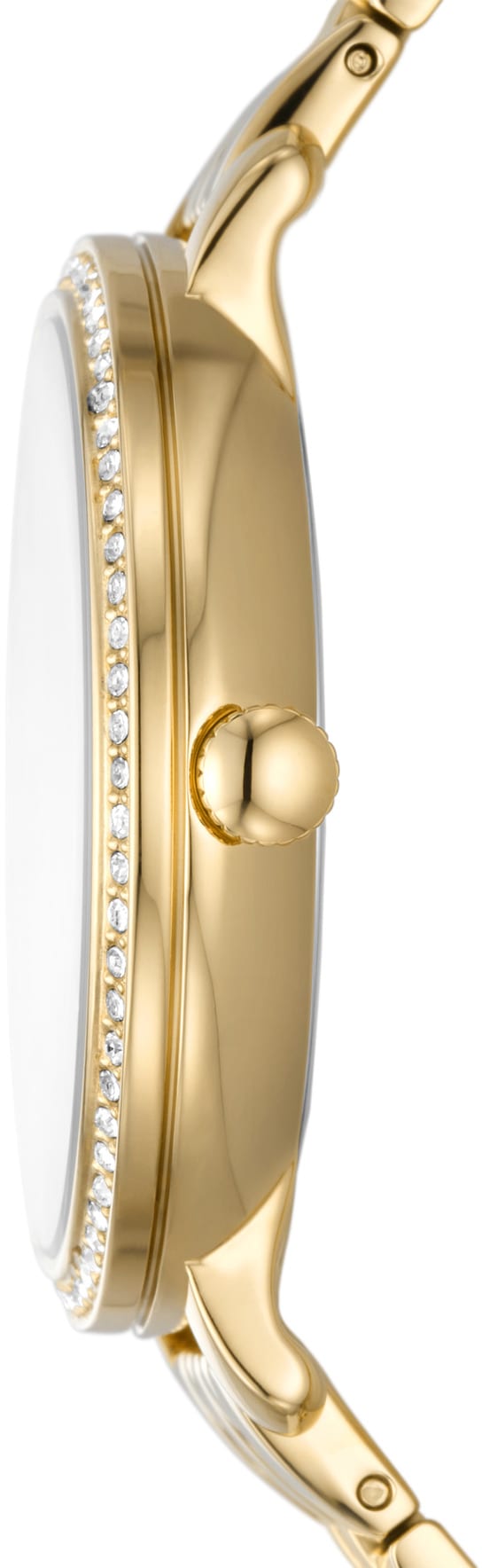 Fossil Quarzuhr »JACQUELINE MOONPHASE«, Armbanduhr, Damenuhr, Perlmutt-Zifferblatt, Mondphase,Edelstahlarmband