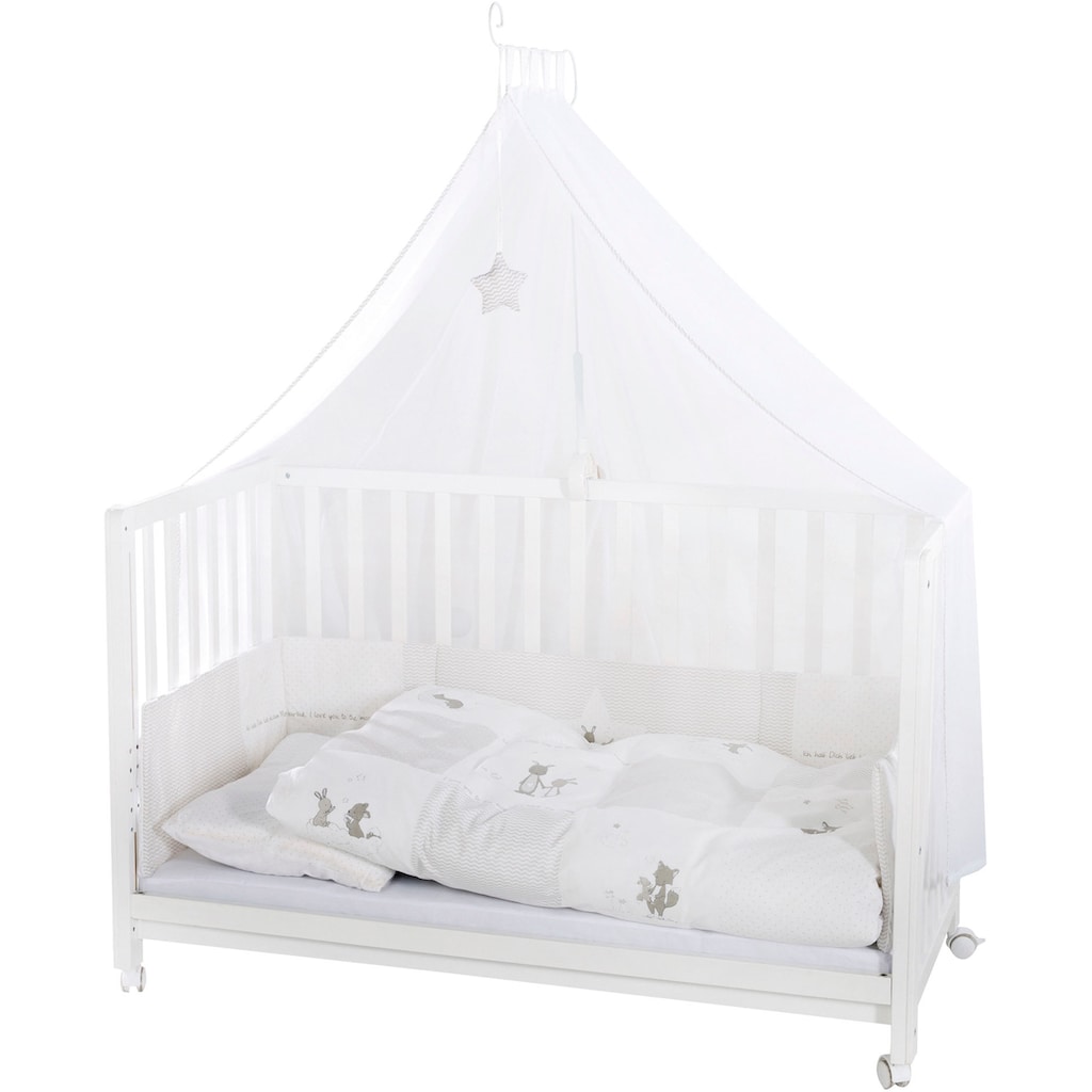 roba® Babybett »Room Bed, Fox & Bunny«, (6 tlg.)