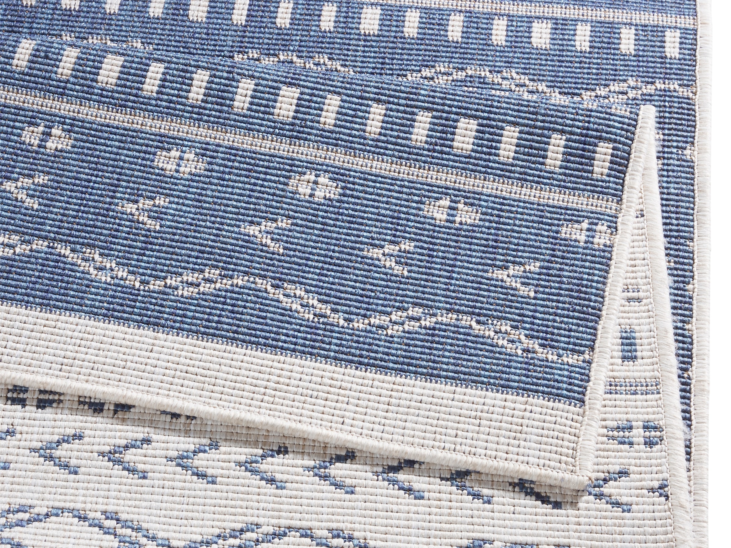 NORTHRUGS Teppich »Kuba Wendeteppich«, rechteckig, 5 mm Höhe, In-& Outdoor, Wetterfest, Balkon, Läufer, Wohnzimmer, Wasserfest
