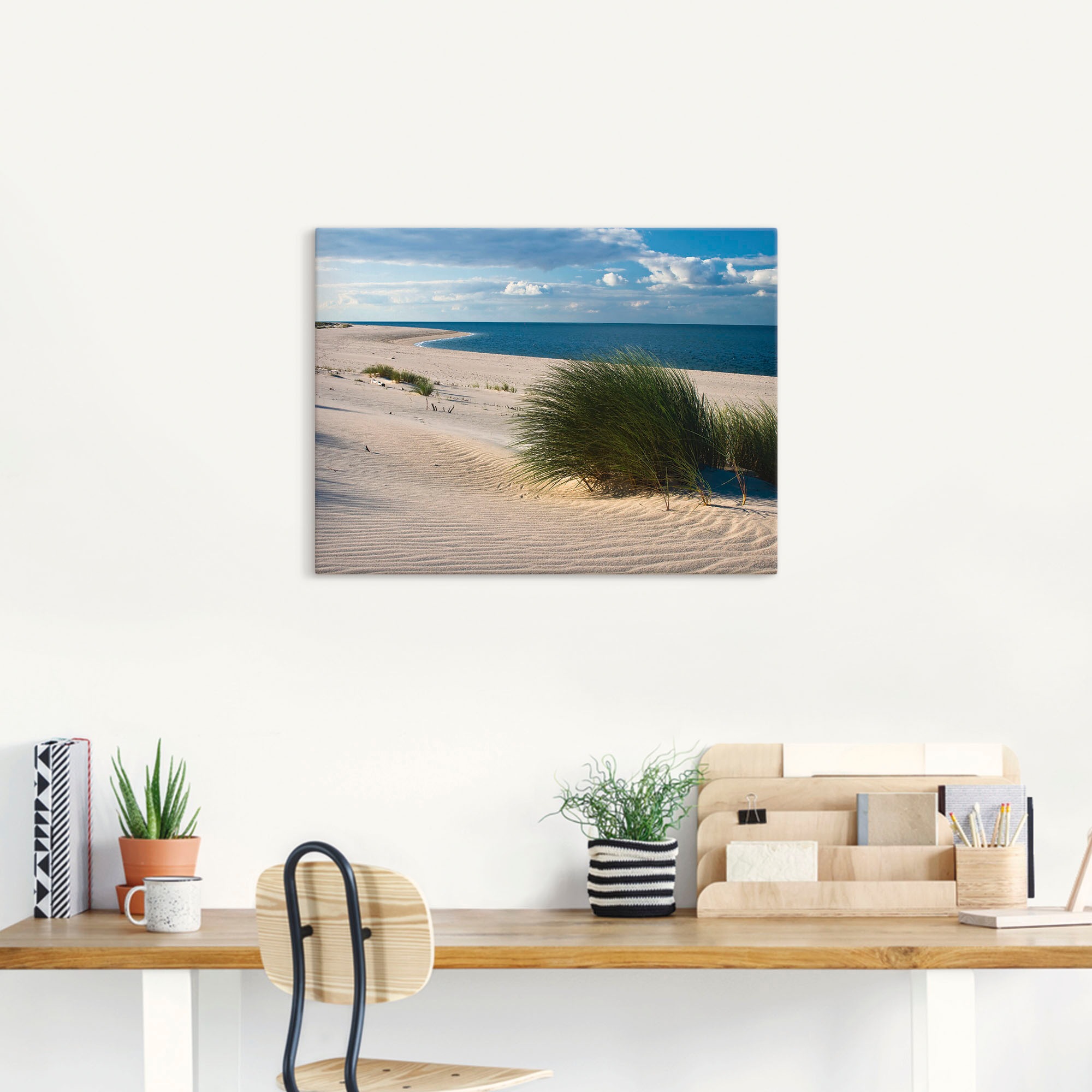 Artland Wandbild »Gras am Strand«, Strand, (1 St.), als Alubild, Outdoorbild, Leinwandbild in verschied. Größen