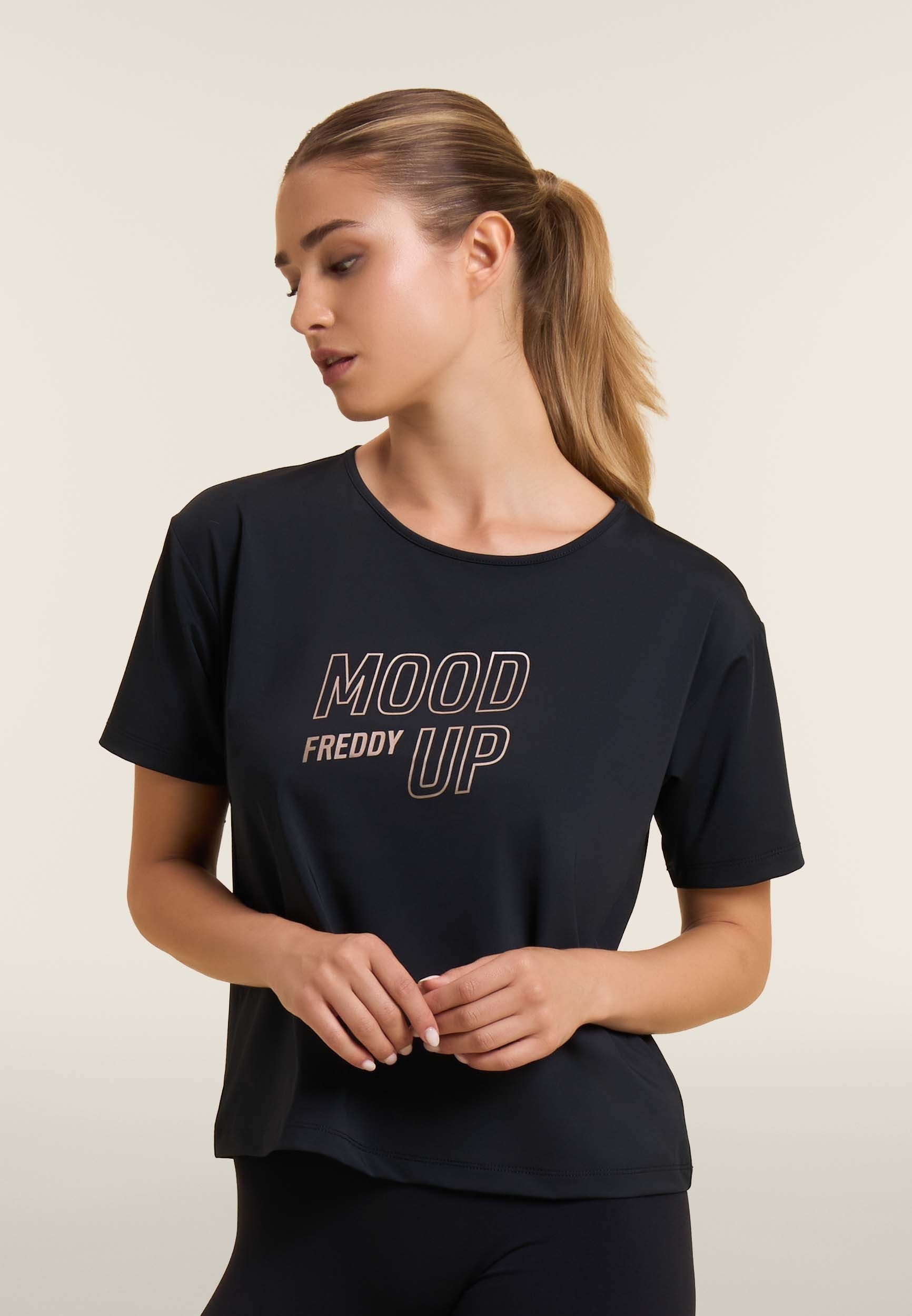 Freddy Rundhalsshirt »Sportshirt«, mit Aufdruck
