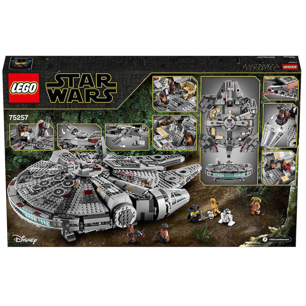 LEGO® Konstruktionsspielsteine »Millennium Falcon™ (75257), LEGO® Star Wars™«, (1353 St.), Made in Europe