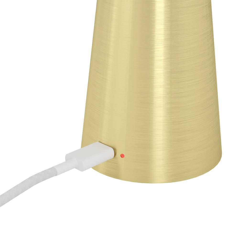 EGLO Tischleuchte »PICCOLA«, 1 flammig, Leuchtmittel LED-Modul | LED fest integriert, dimmbare Nachttischlampe, Metall, Lampe für Balkon, IP54