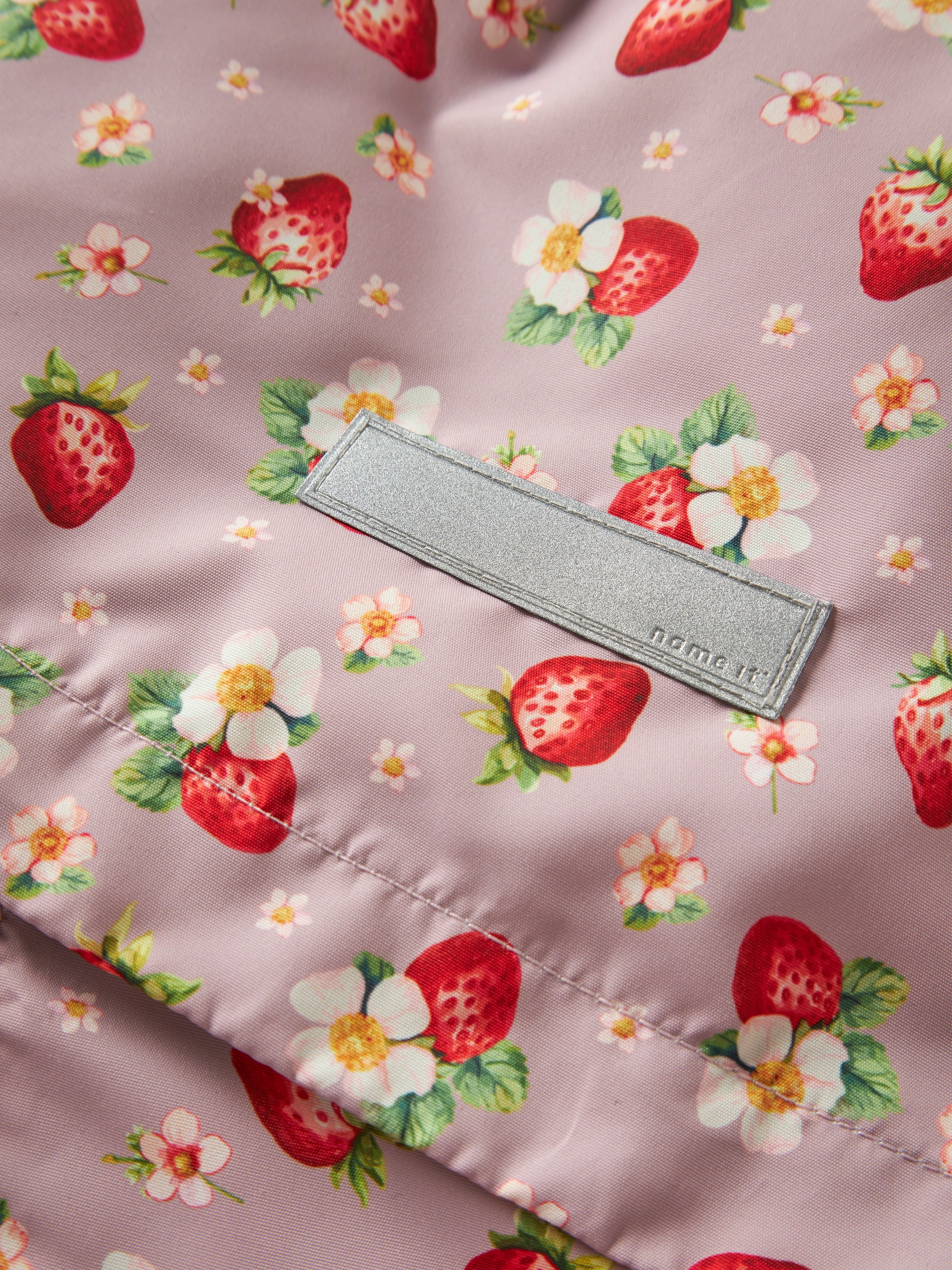 Name It Outdoorjacke »NMFMAXI JACKET LI FRILL AOP« mit Kapuze