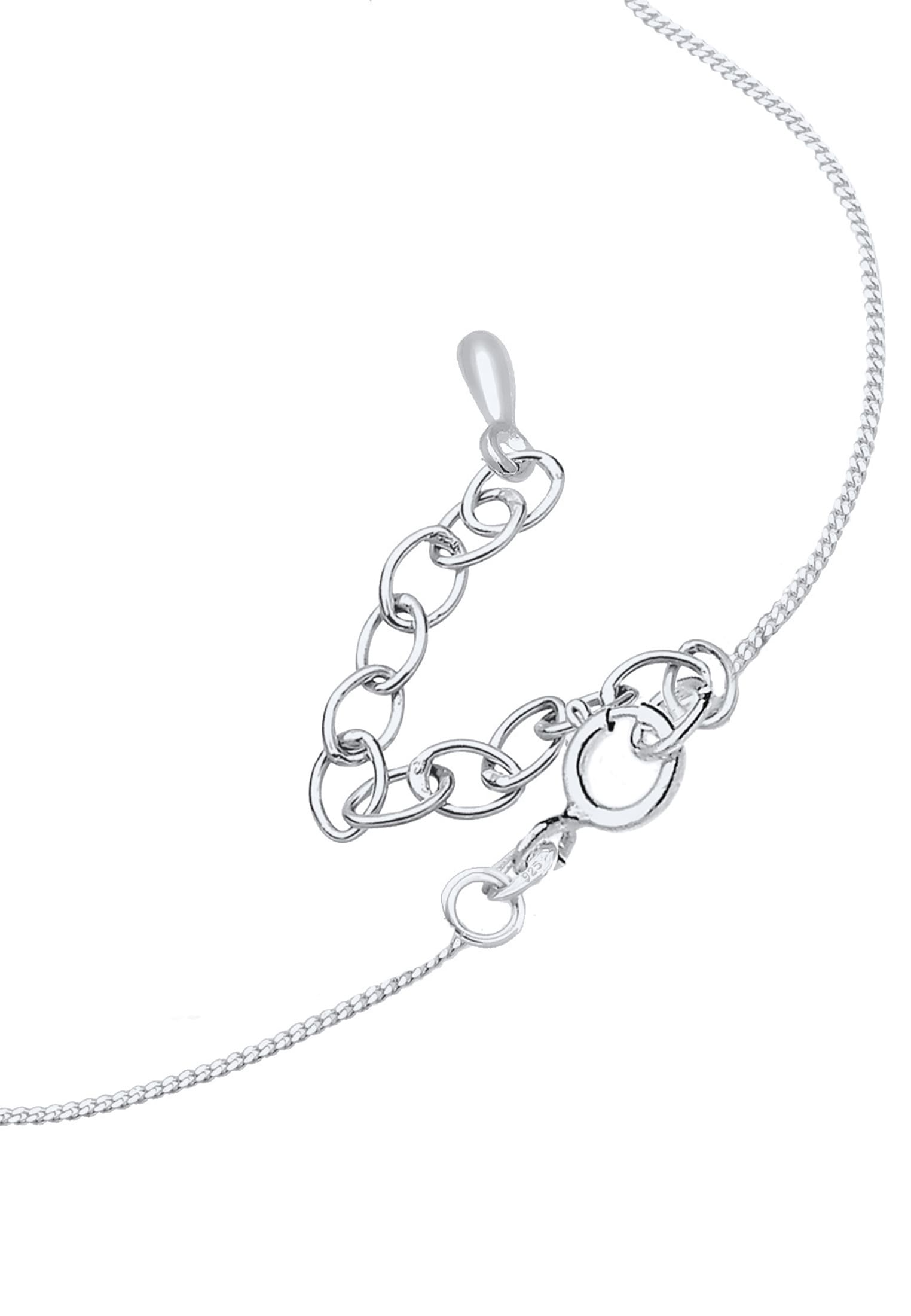 Elli Choker »Halskette Choker Astro Glas Kristalle Weiß 925 Sterling Silber«