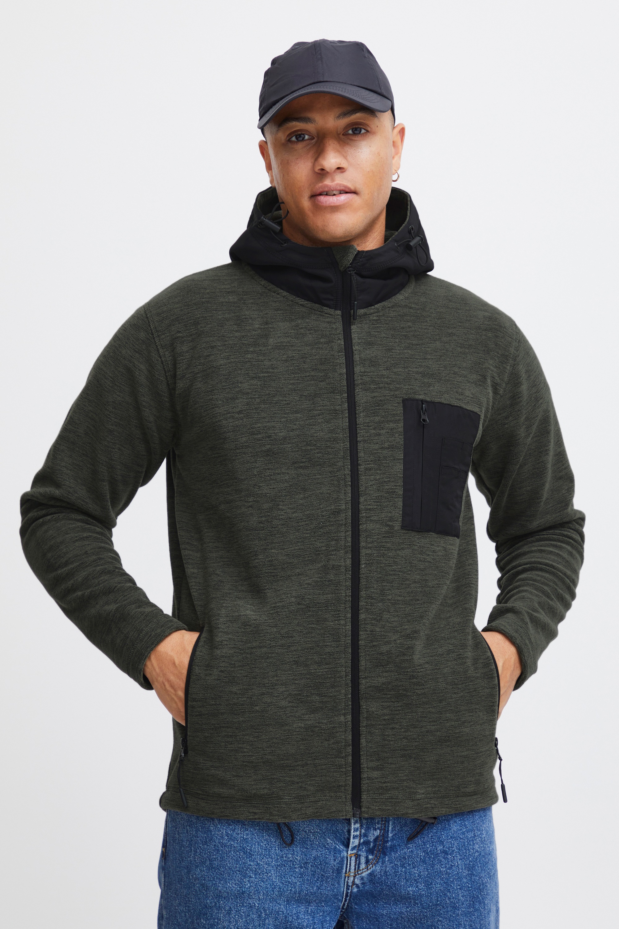 Indicode Fleecejacke »Fleecejacke IDWilmot«, mit Kapuze