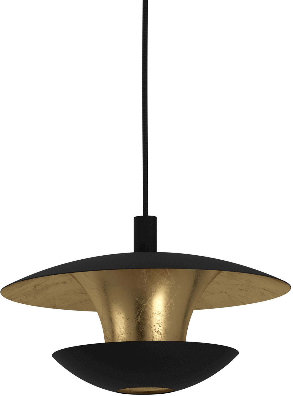 EGLO Hängeleuchte »NUVANO«, Hängeleuchte in schwarz und gold aus Stahl -  inkl. GU10 - 4,5W online bei OTTO