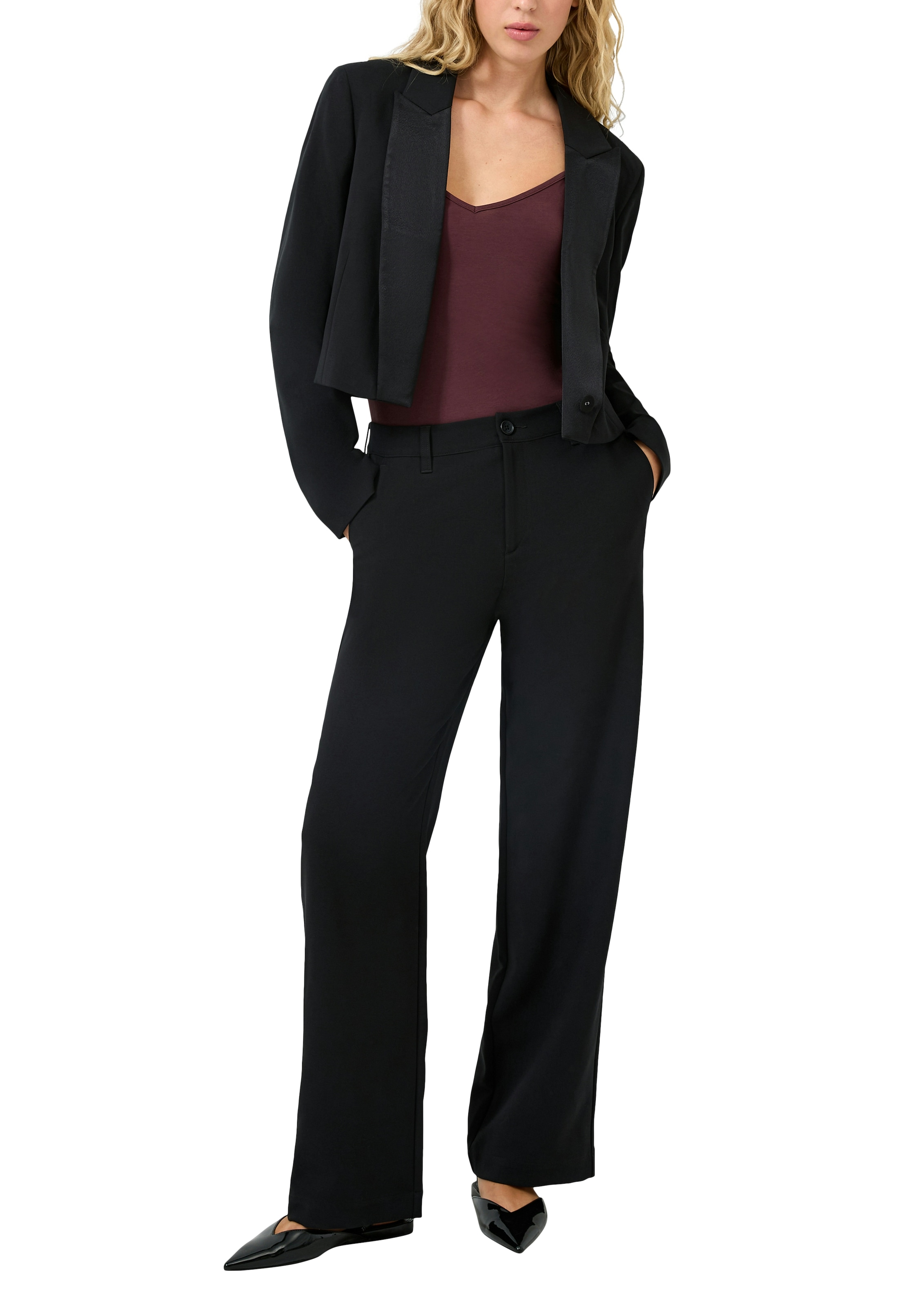 QS Stoffhose  mit Strechanteil