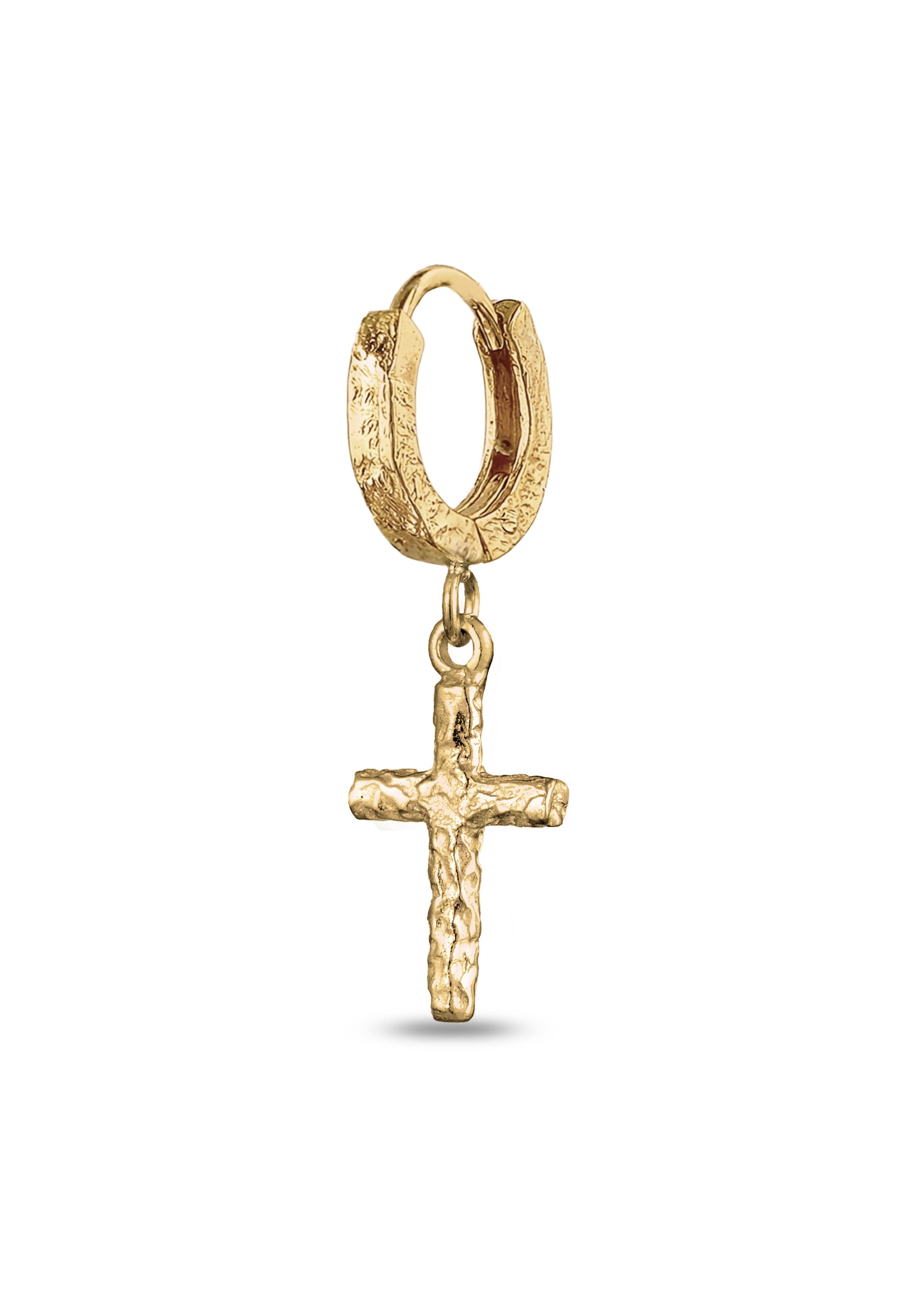 Kuzzoi Paar Creolen »Ohrringe Creole Kreuz 925 Sterling Silber«